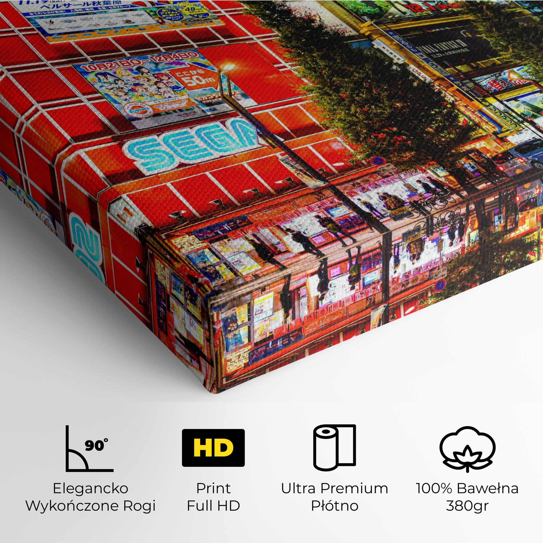 Obraz na Płótnie Akihabara Night mockup 4