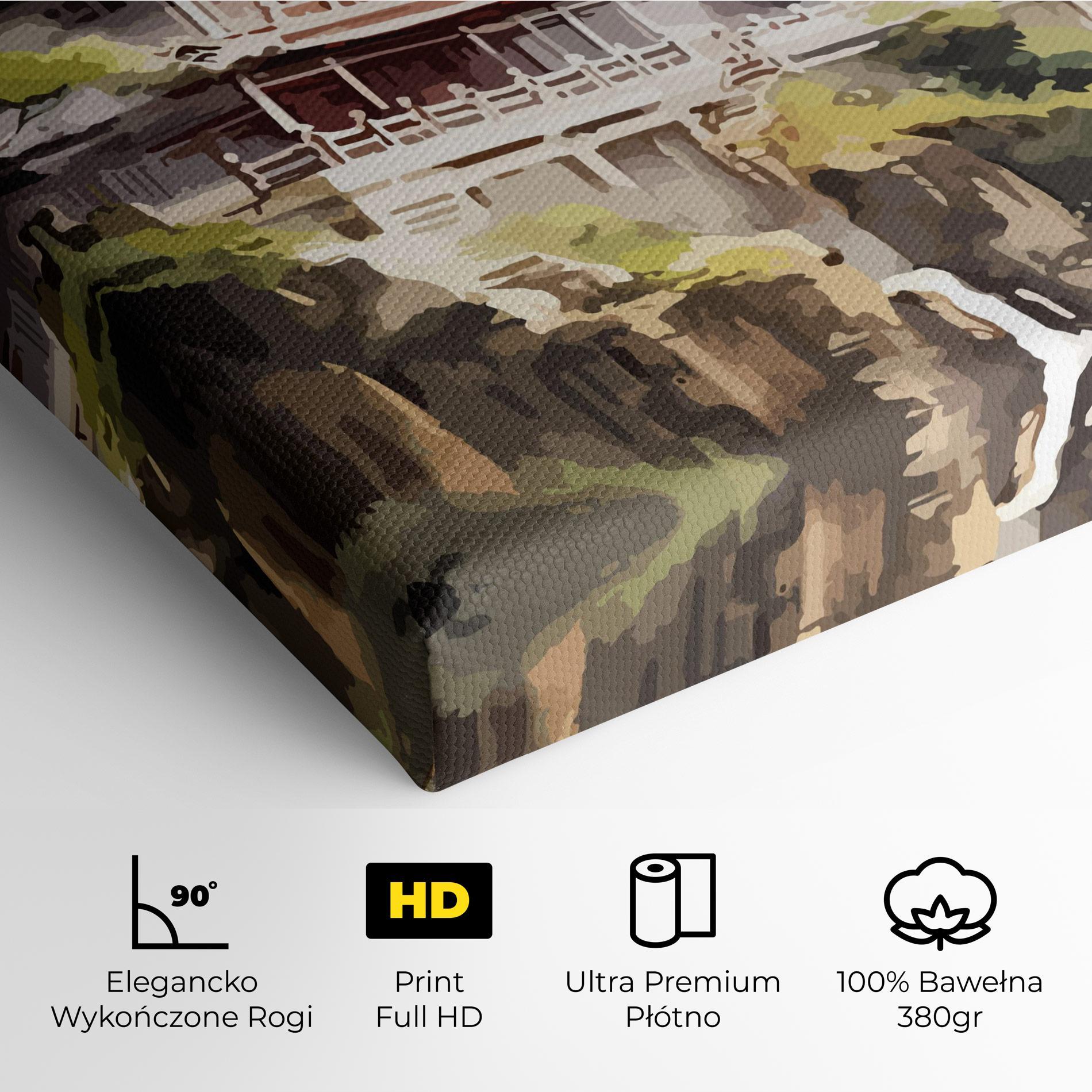 Obraz na Płótnie Temple Painting mockup 4