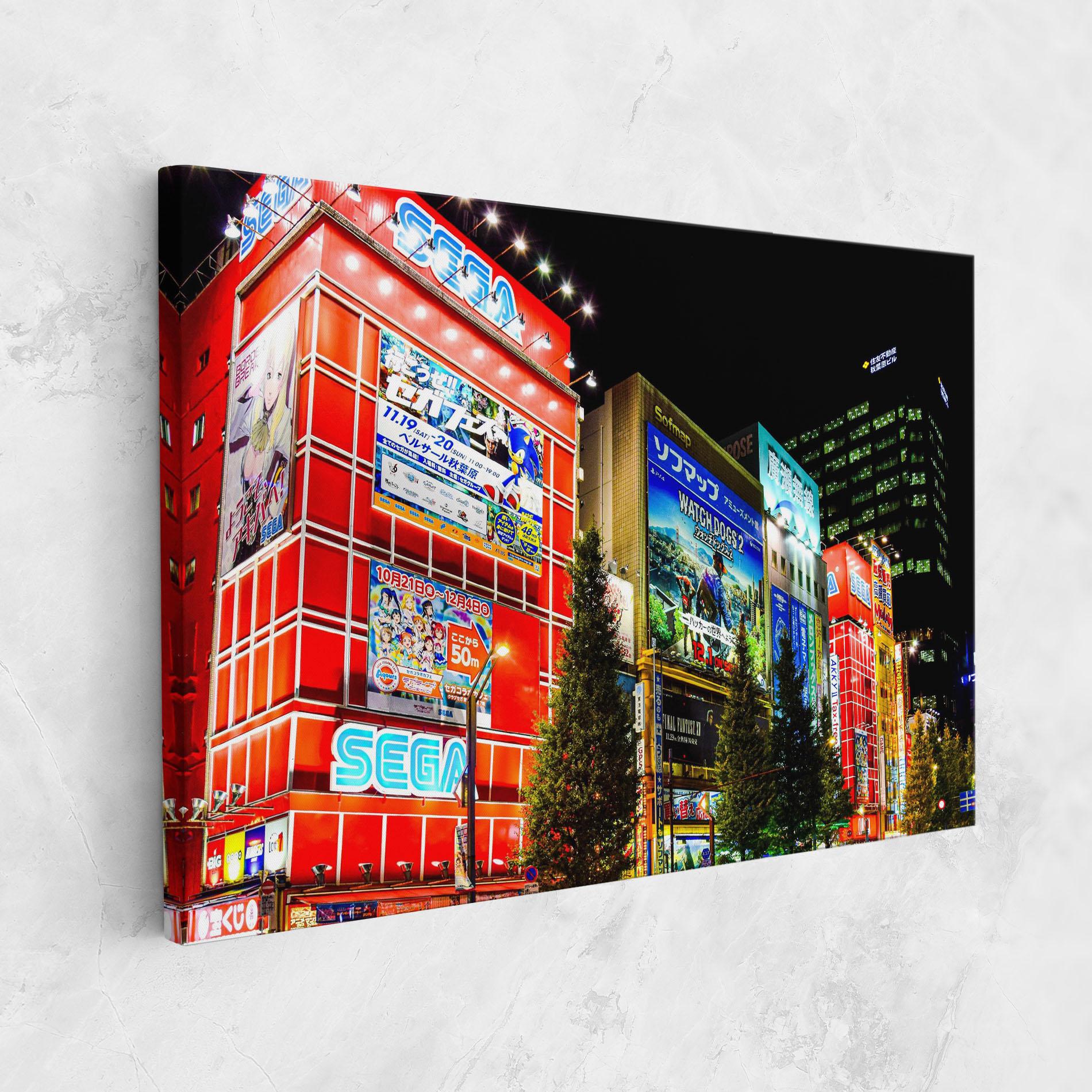 Obraz na Płótnie Akihabara Night mockup 1