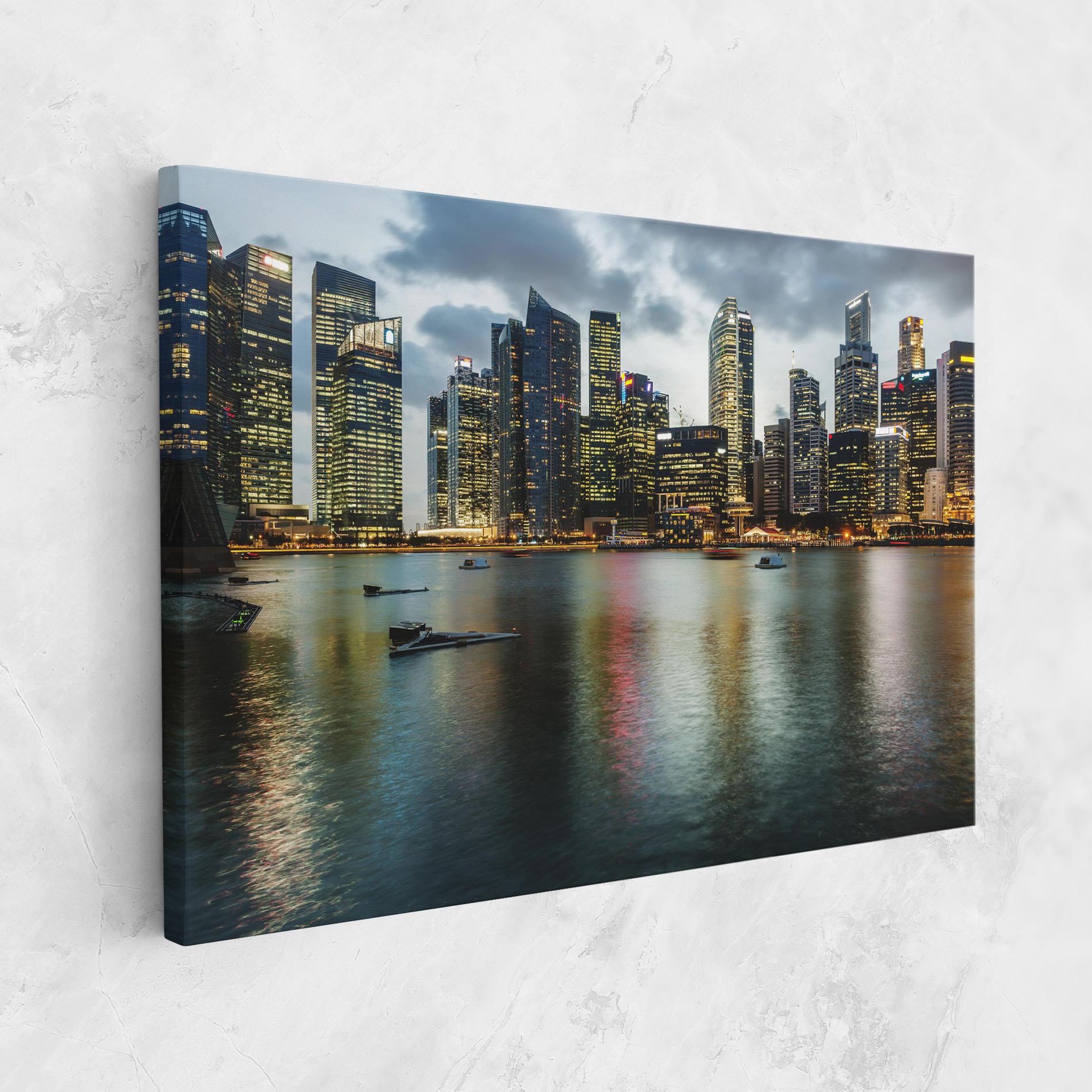 Obraz na Płótnie Singapore Skyline mockup 1