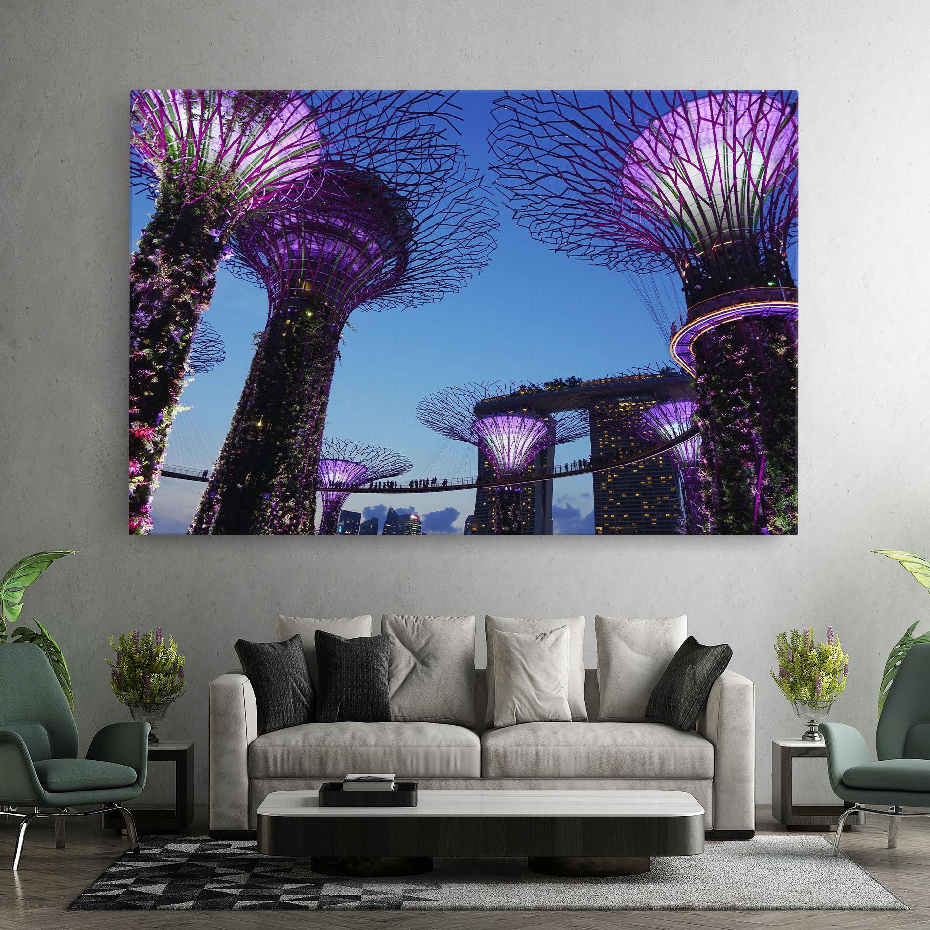 Obraz na Płótnie Gardens By The Bay mockup 7