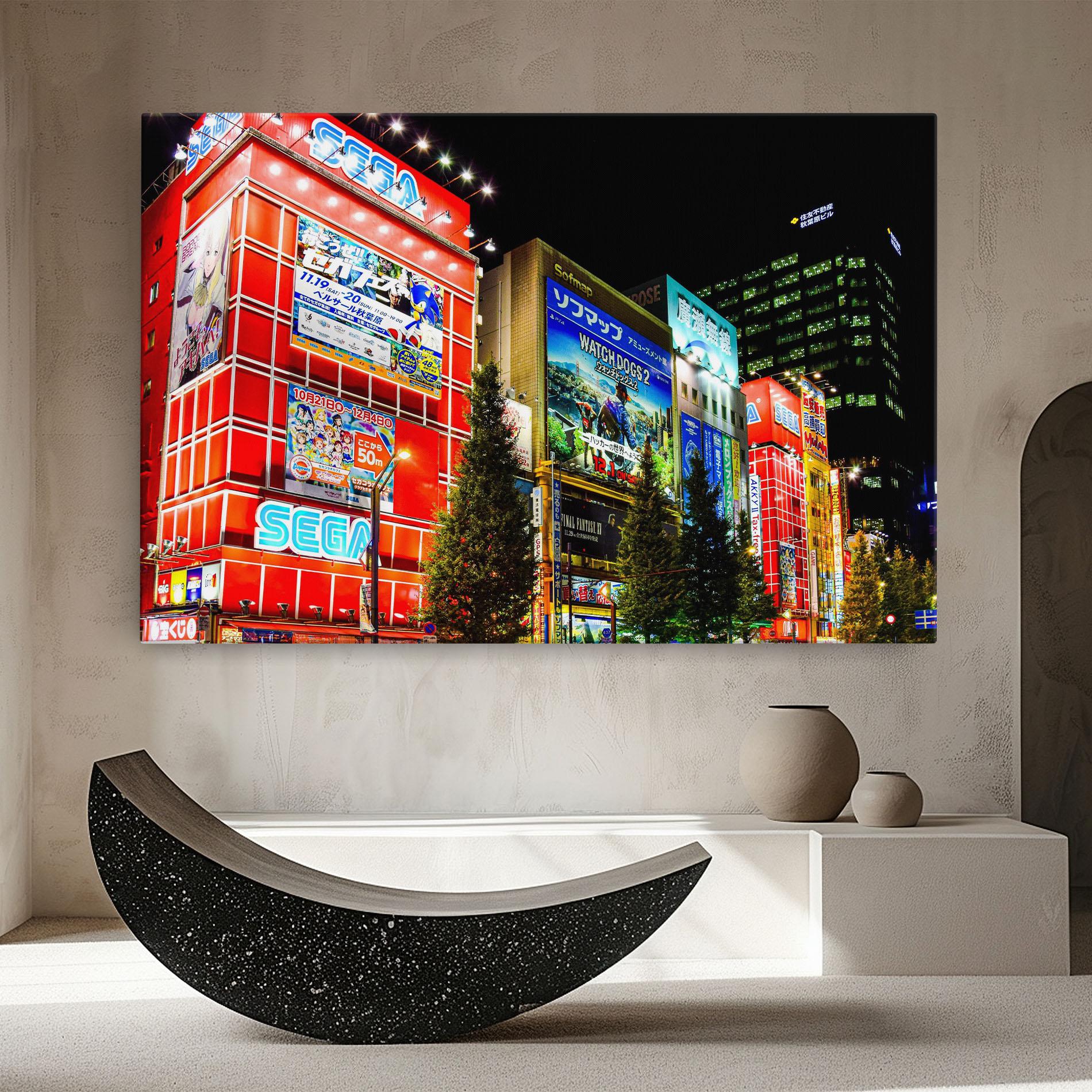 Obraz na Płótnie Akihabara Night mockup 8