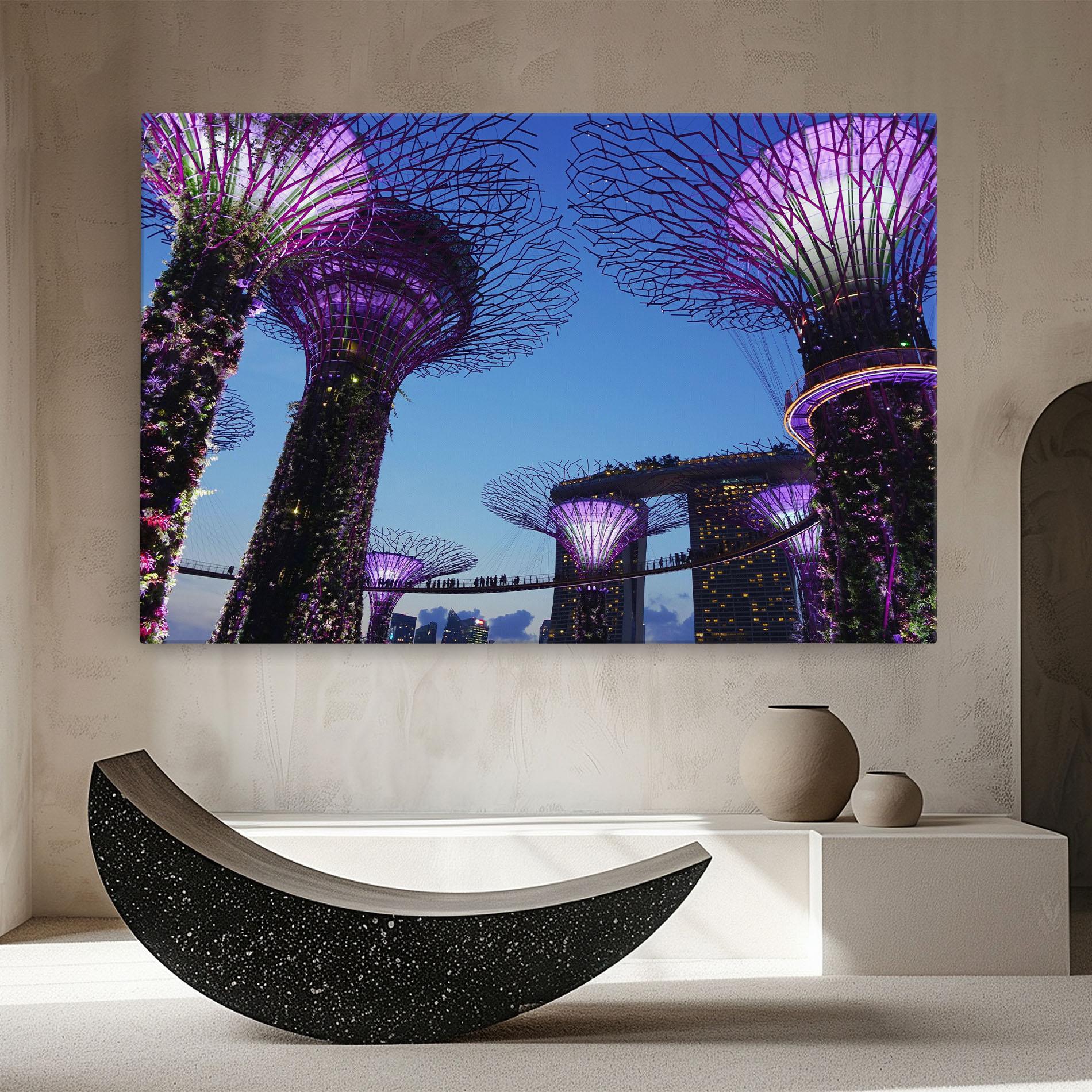 Obraz na Płótnie Gardens By The Bay mockup 8