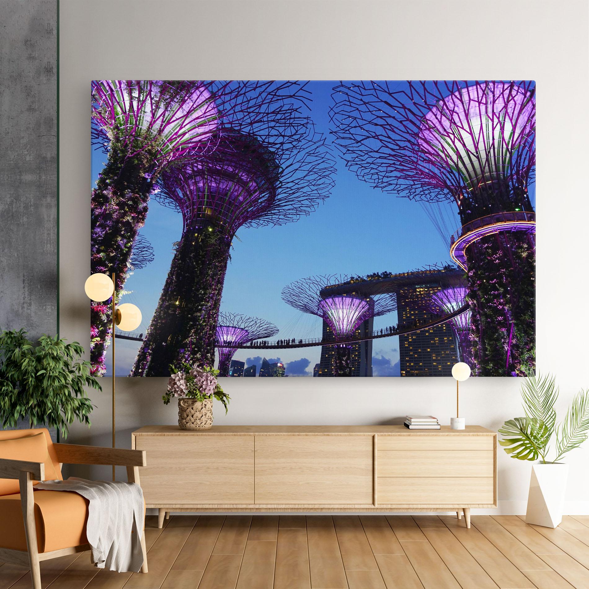 Obraz na Płótnie Gardens By The Bay mockup 9