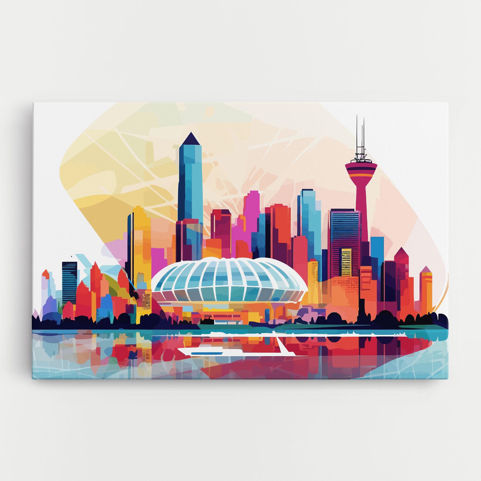 Obraz na Płótnie Olympic Stadium Color mockup 0