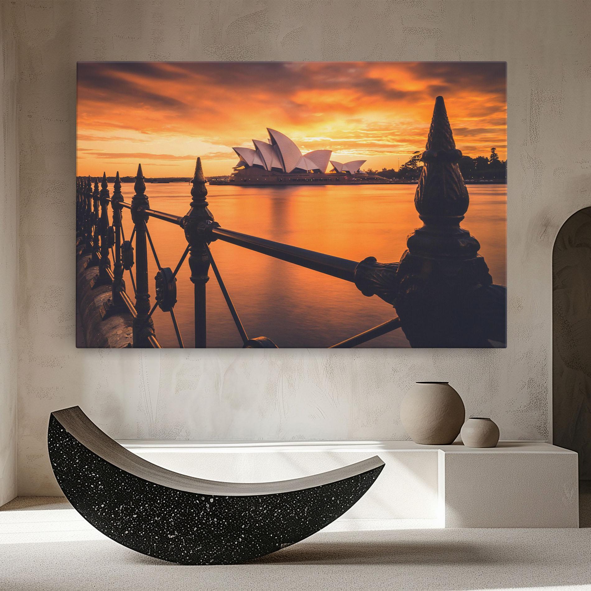 Obraz na Płótnie Sydney Orange View mockup 8