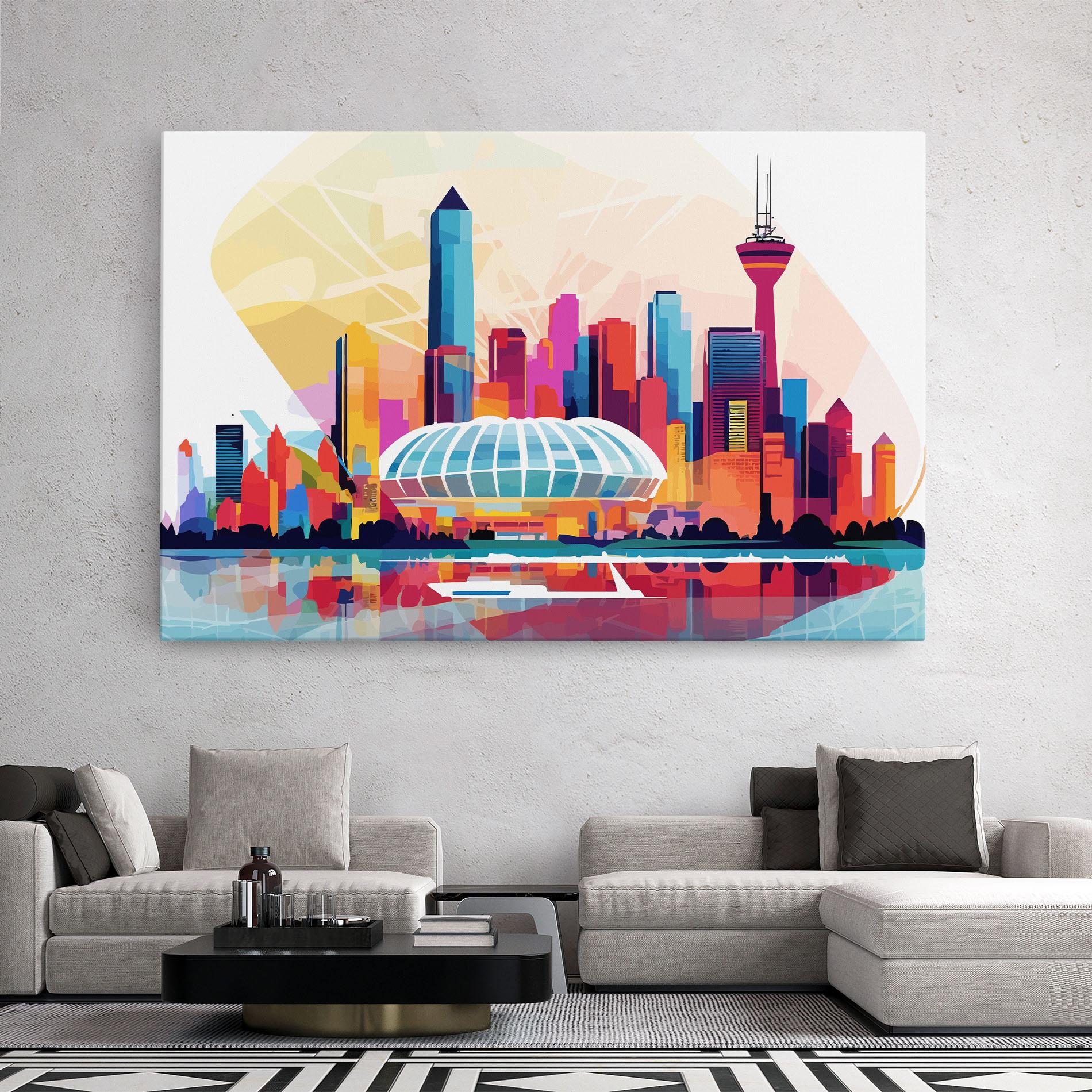 Obraz na Płótnie Olympic Stadium Color mockup 2