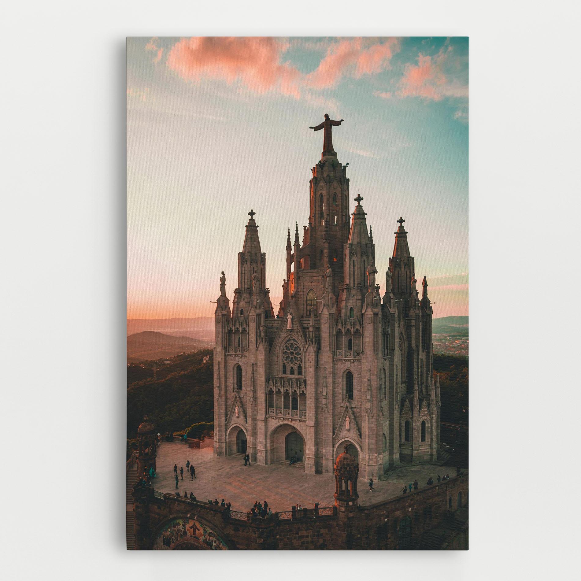 Obraz na Płótnie Tibidabo Barcelona mockup 0