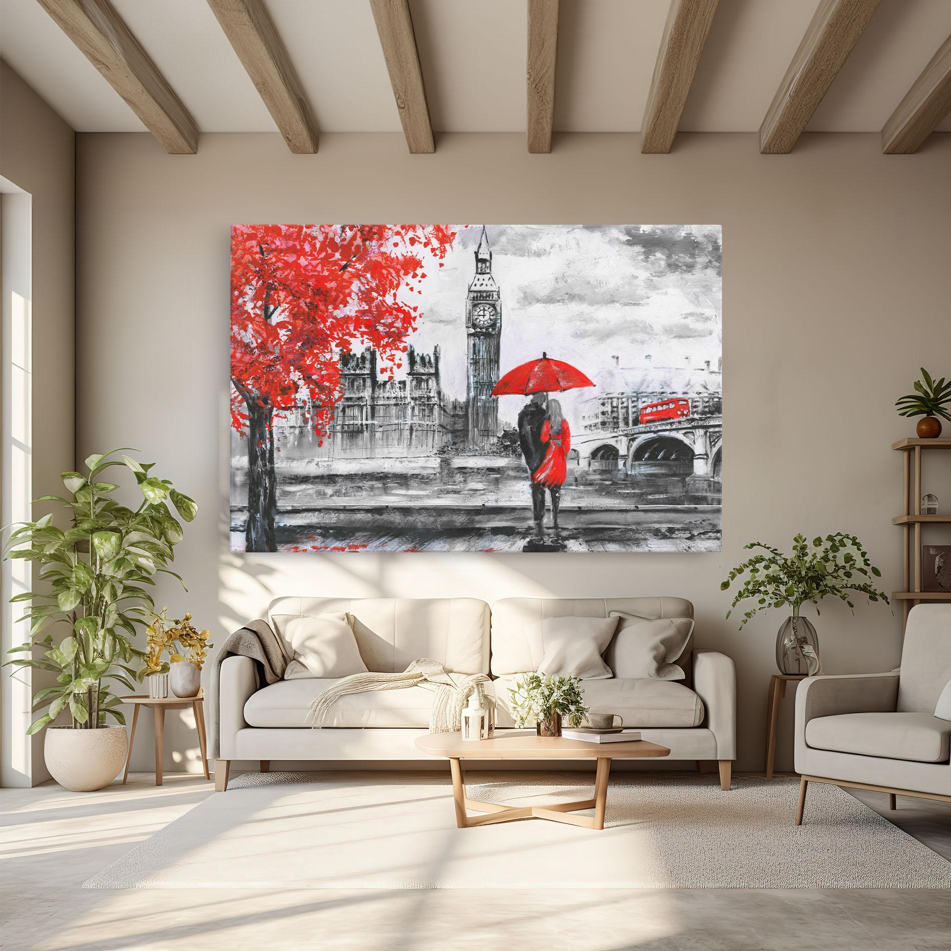 Obraz na Płótnie London Love mockup 6