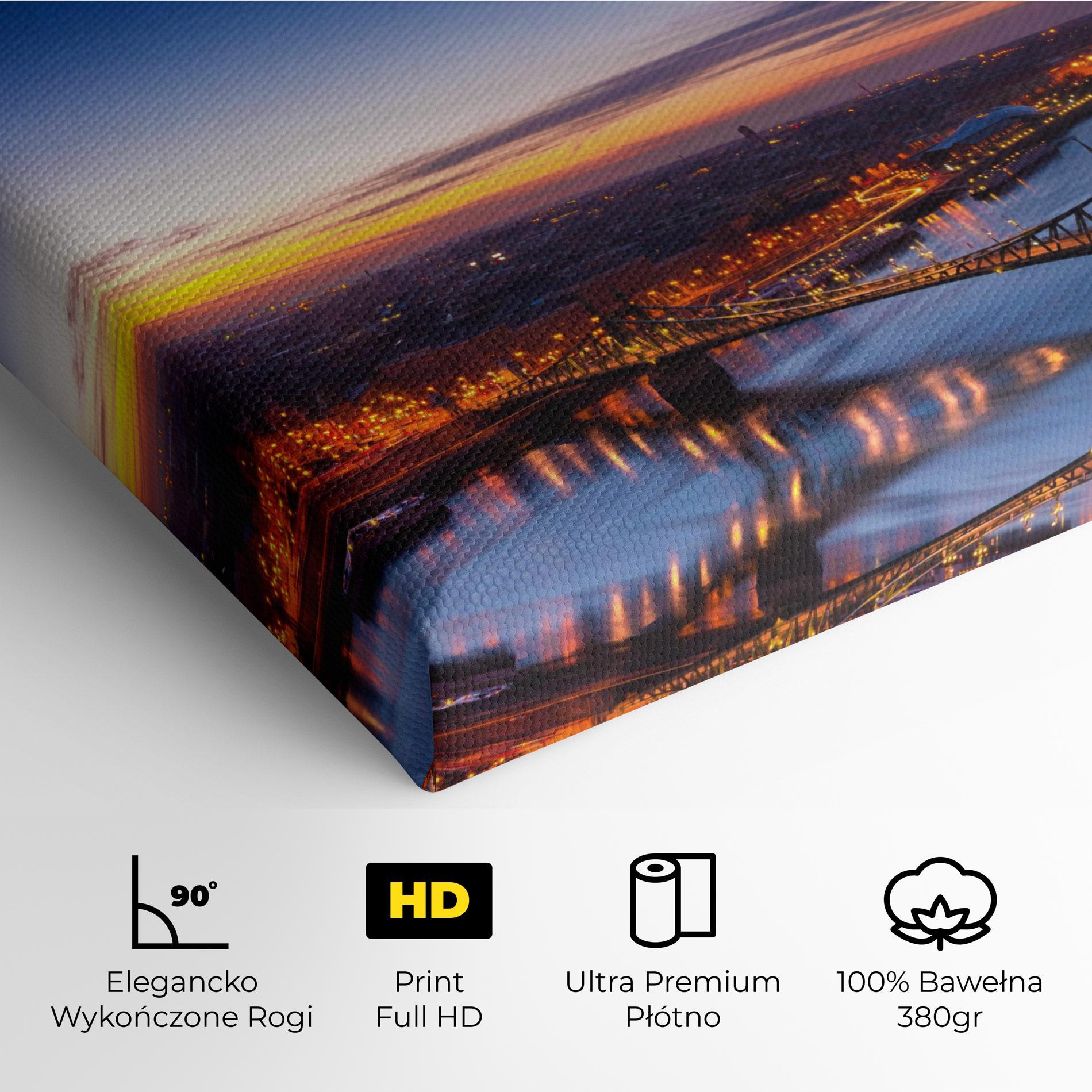 Obraz na Płótnie Budapest Sunset mockup 4