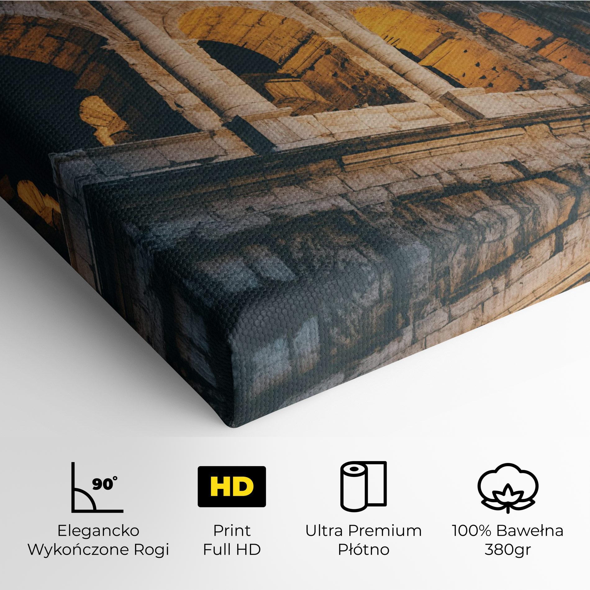 Obraz na Płótnie Shadow Colosseum mockup 4