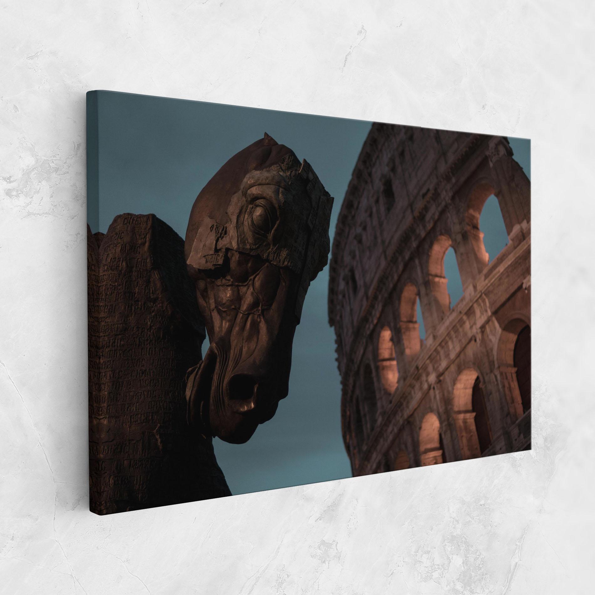 Obraz na Płótnie Colosseum Horse mockup 1