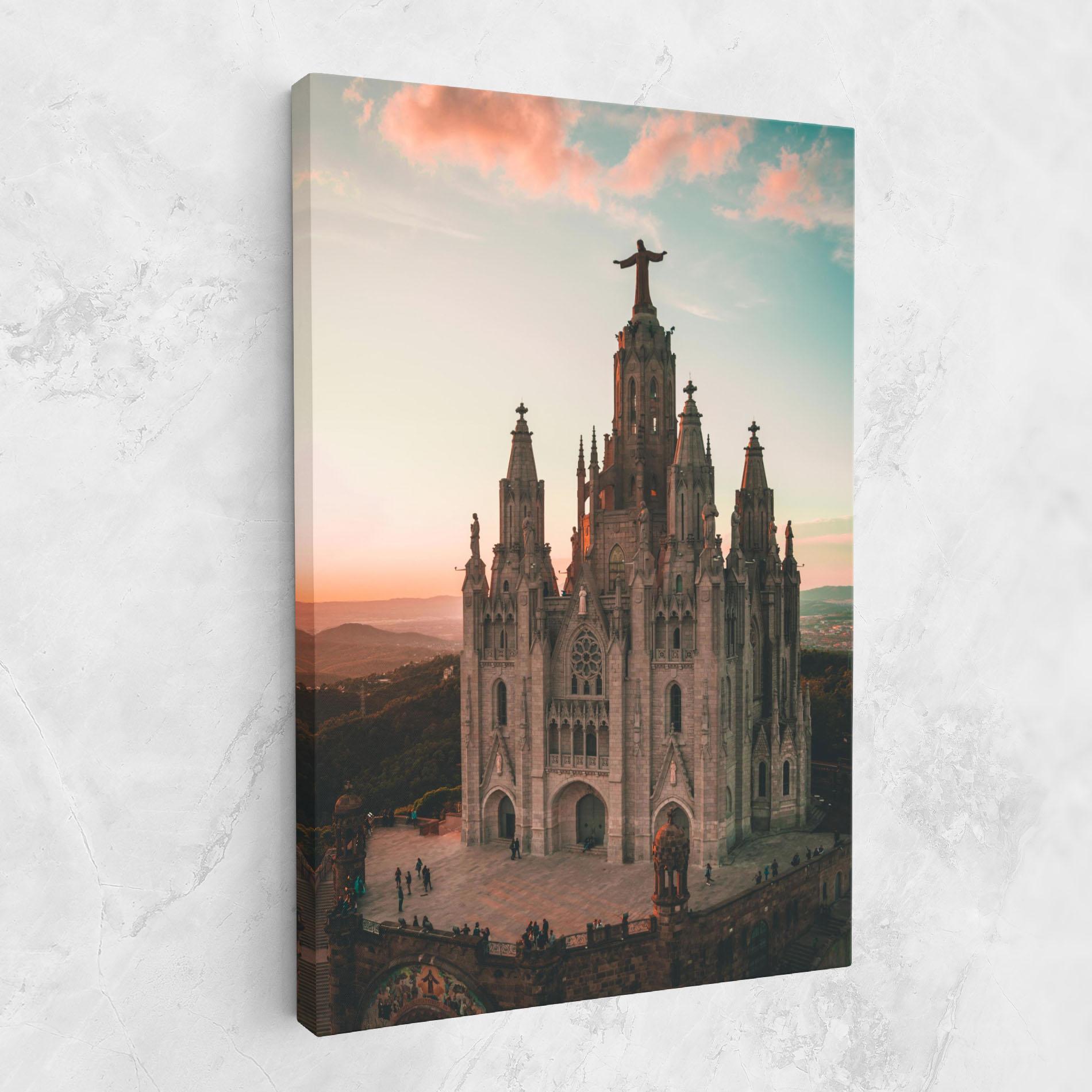 Obraz na Płótnie Tibidabo Barcelona mockup 1