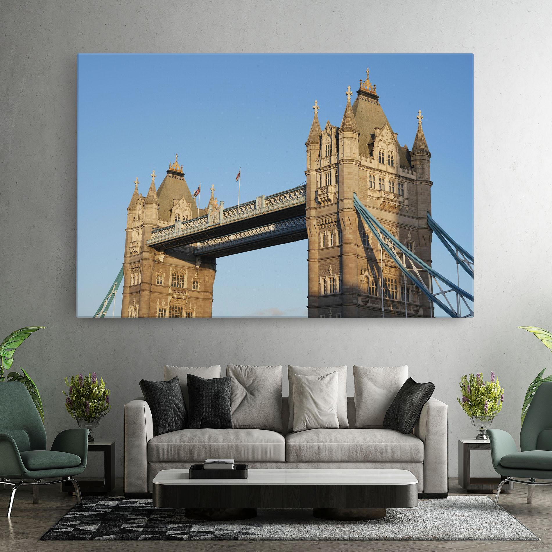 Obraz na Płótnie London Bridge View mockup 7