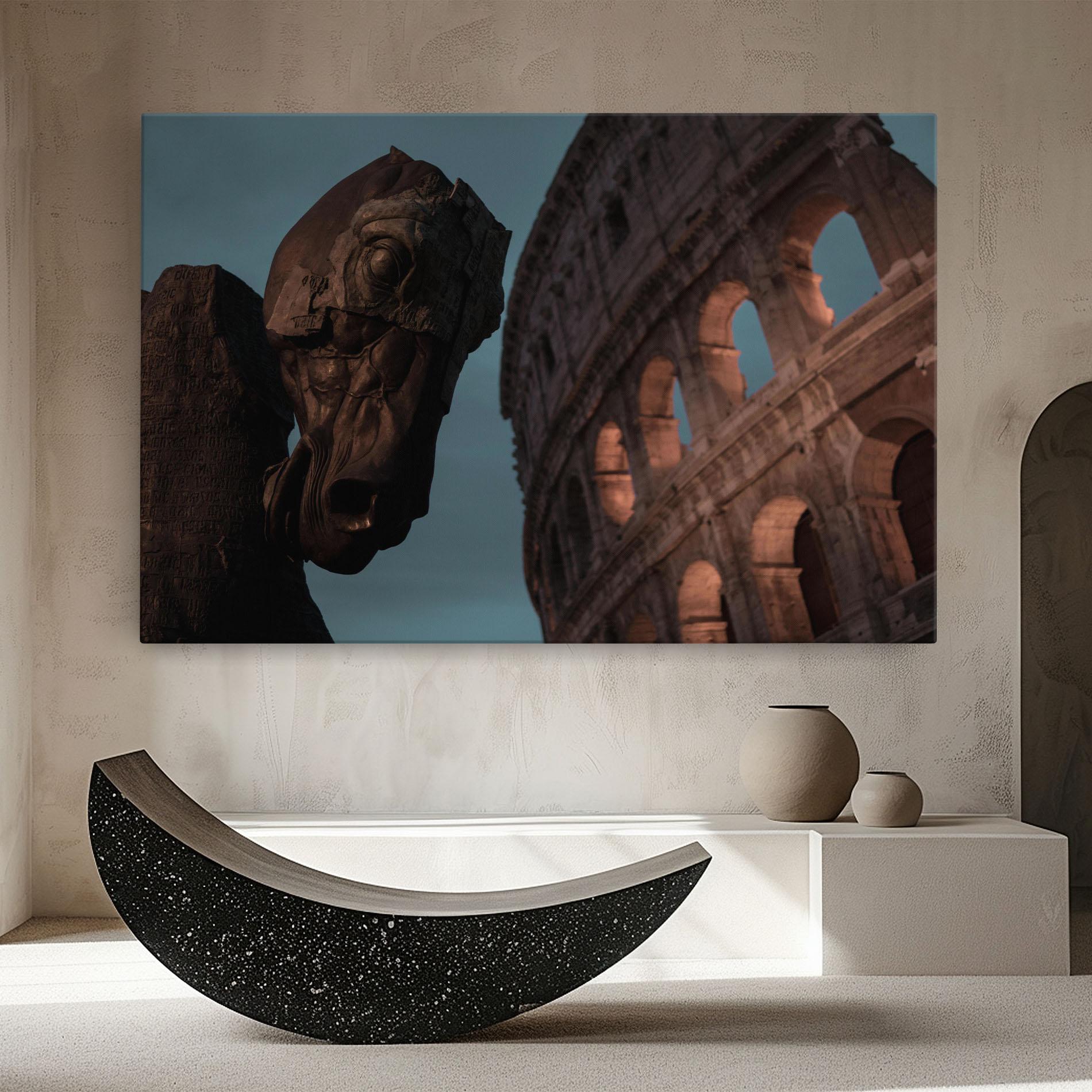 Obraz na Płótnie Colosseum Horse mockup 8