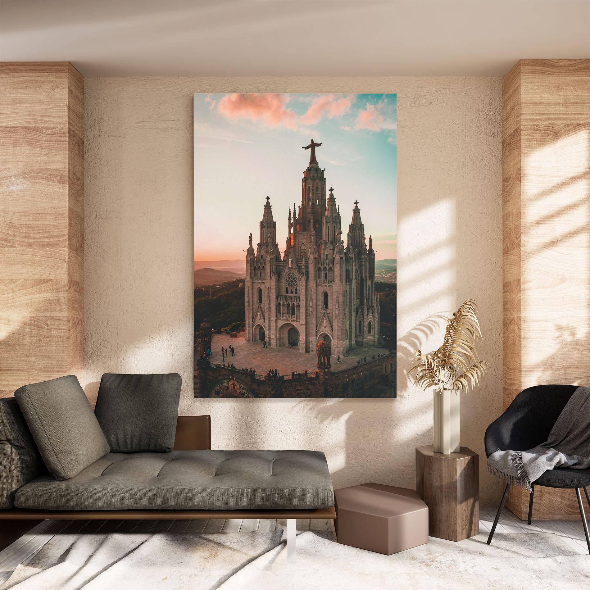 Obraz na Płótnie Tibidabo Barcelona mockup 8