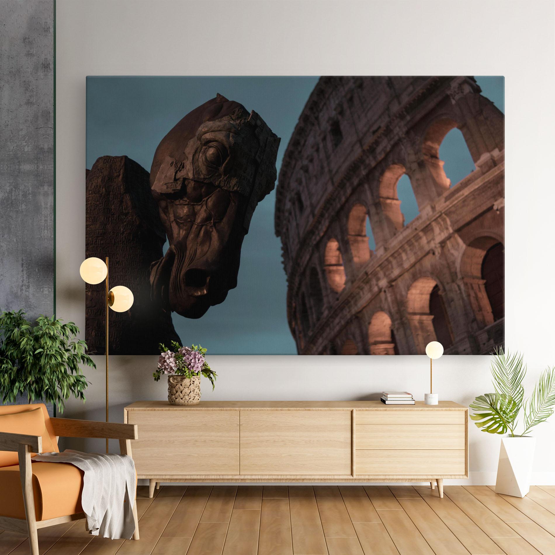 Obraz na Płótnie Colosseum Horse mockup 9