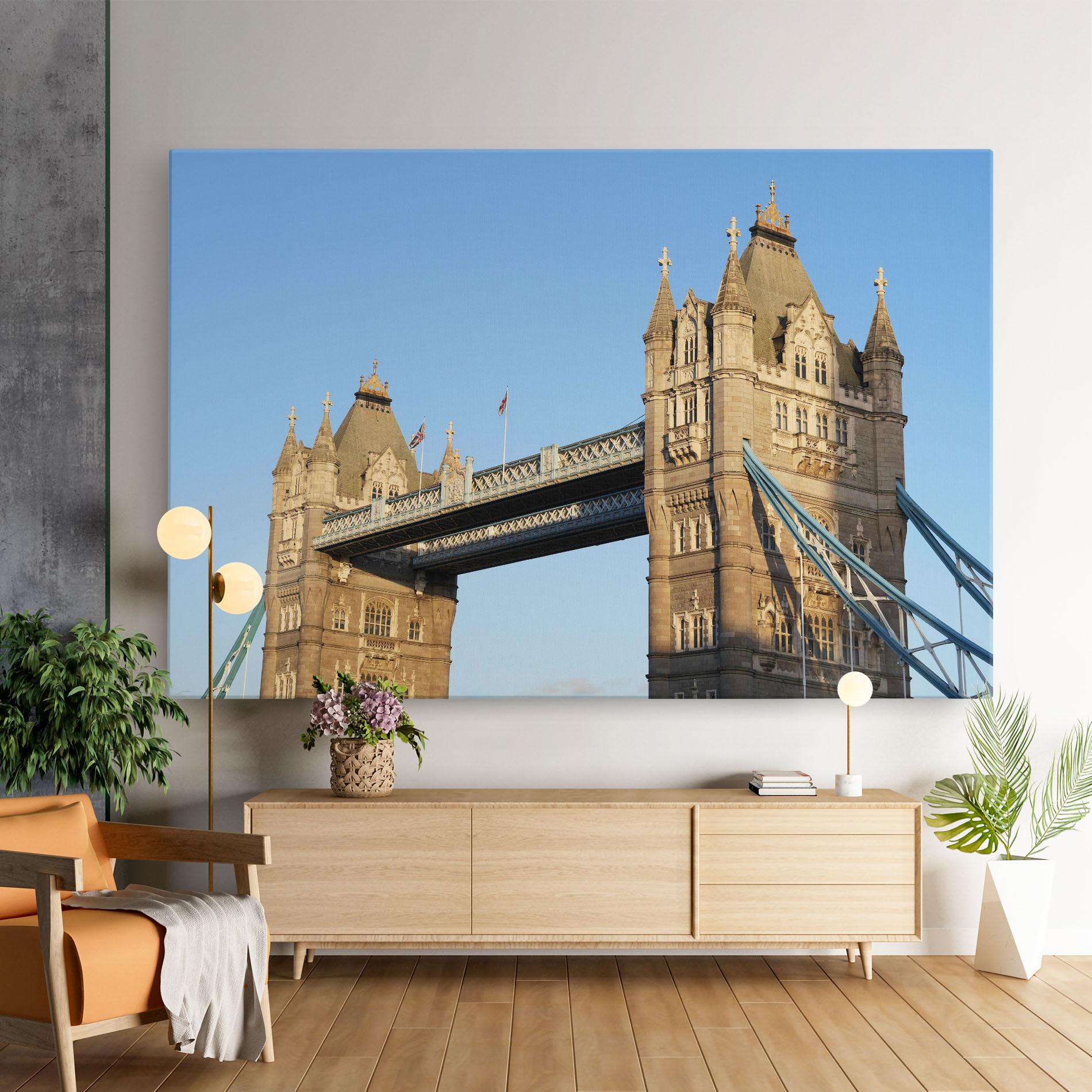 Obraz na Płótnie London Bridge View mockup 9