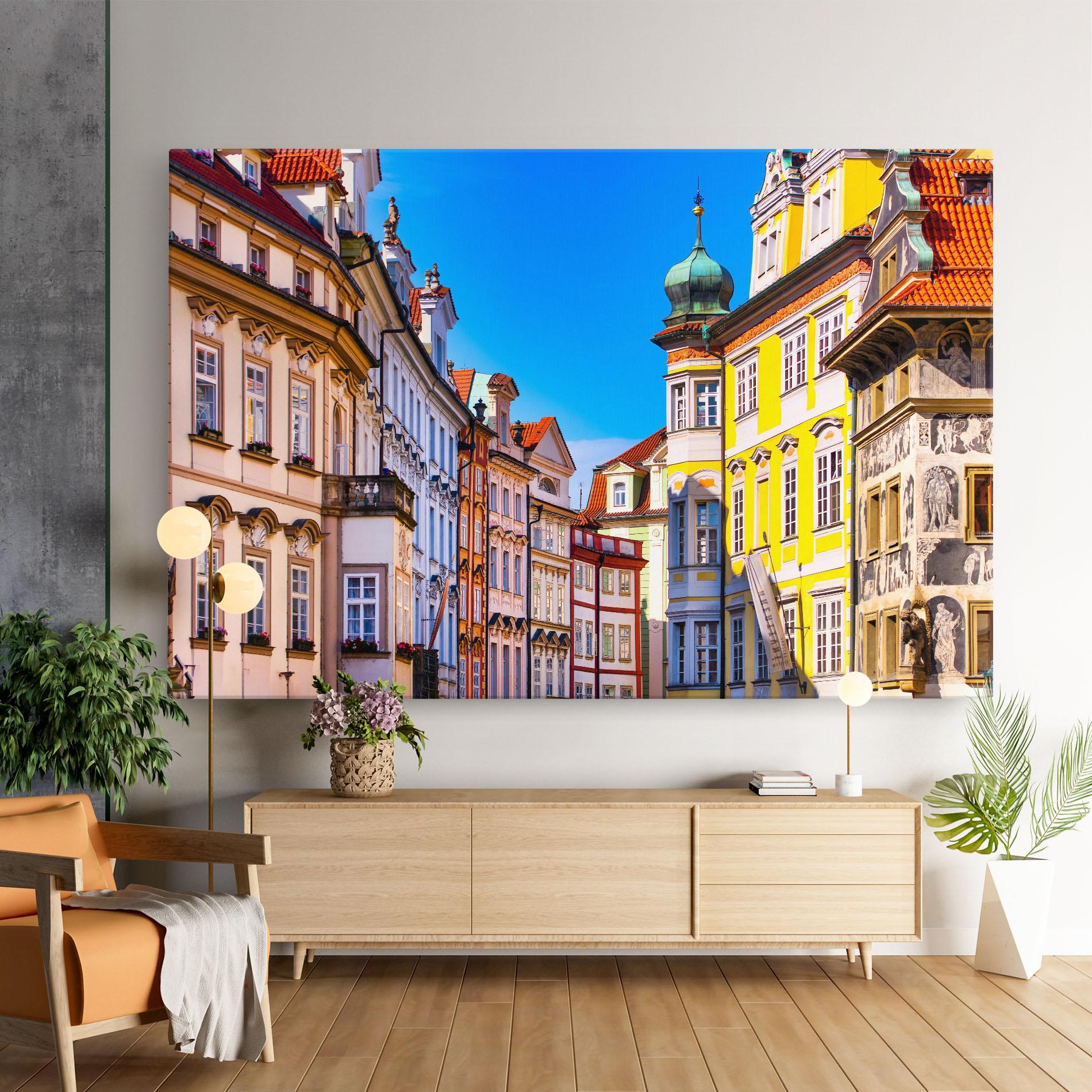 Obraz na Płótnie Prague Buildings mockup 9