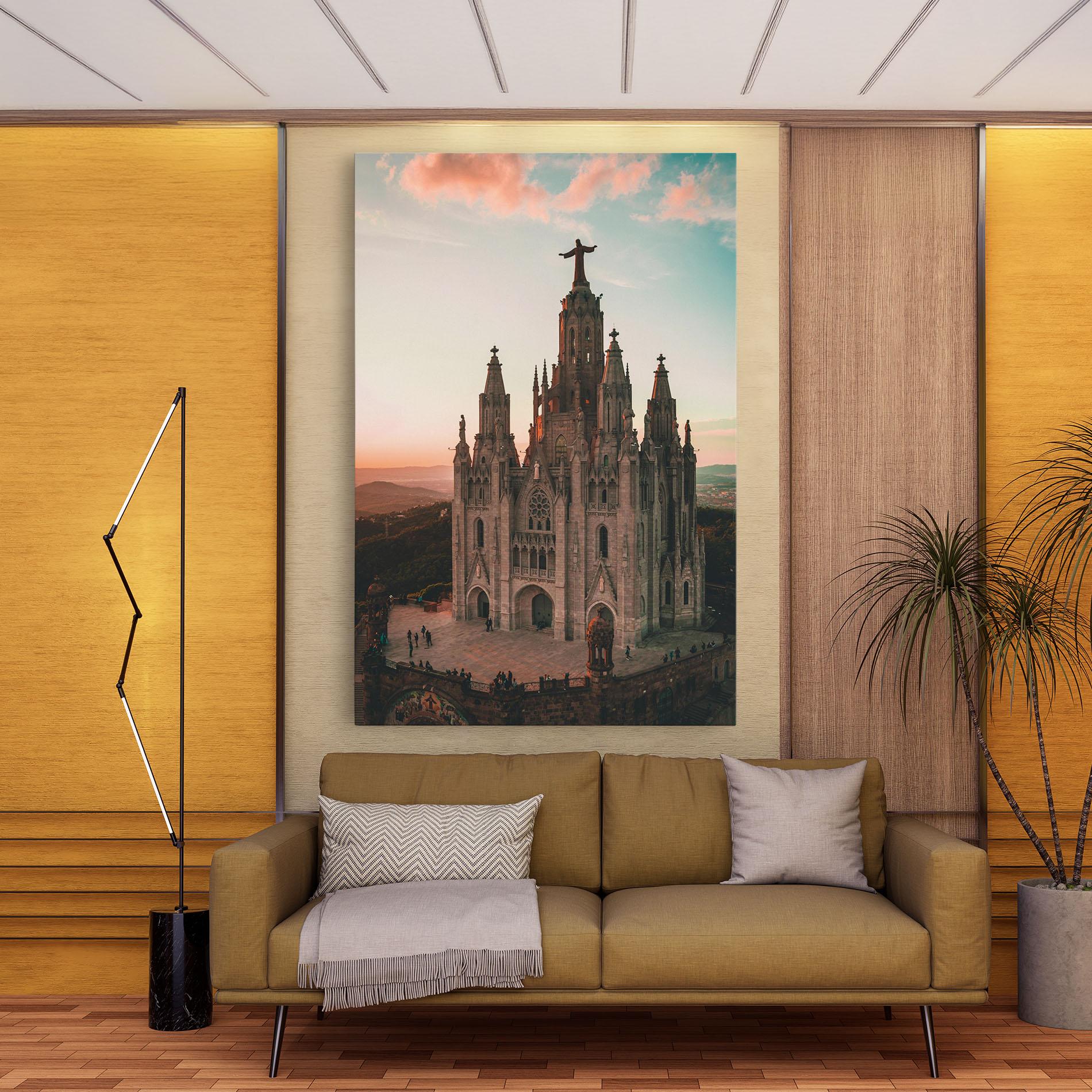 Obraz na Płótnie Tibidabo Barcelona mockup 9