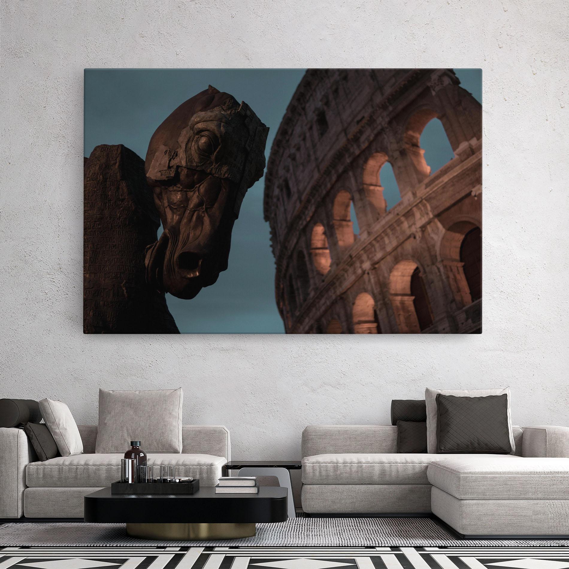 Obraz na Płótnie Colosseum Horse mockup 2
