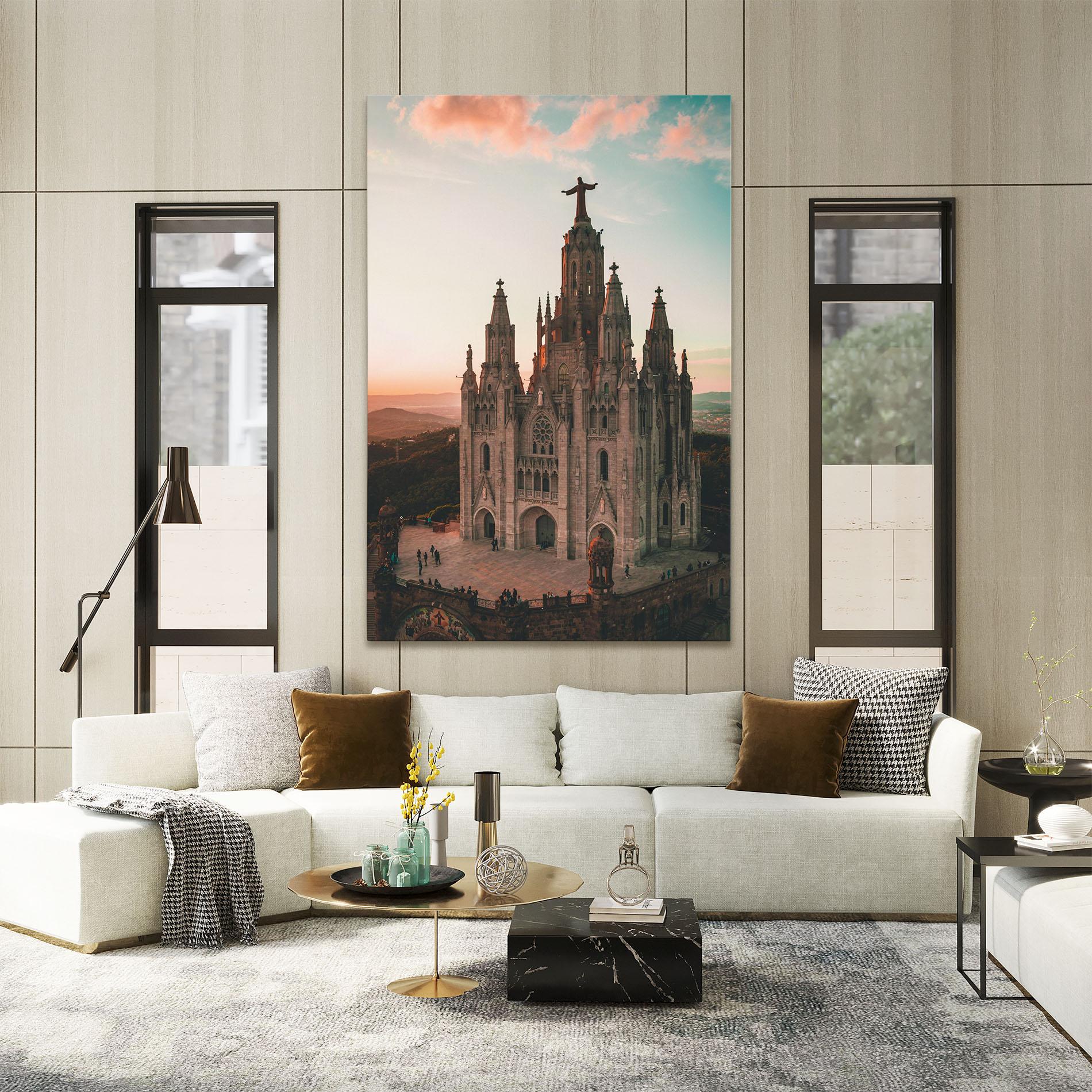 Obraz na Płótnie Tibidabo Barcelona mockup 2