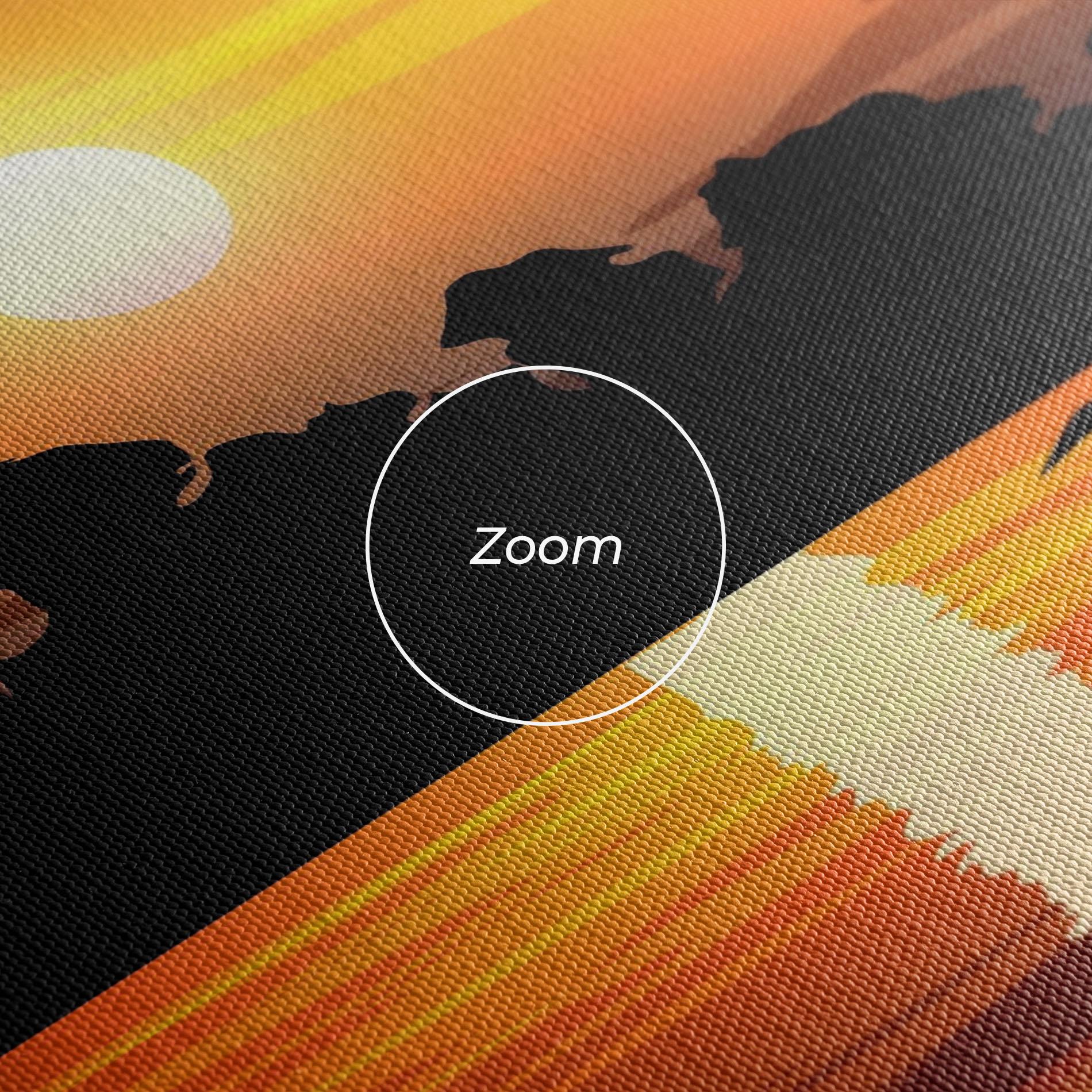 Obraz na Płótnie Sunset Land mockup 3