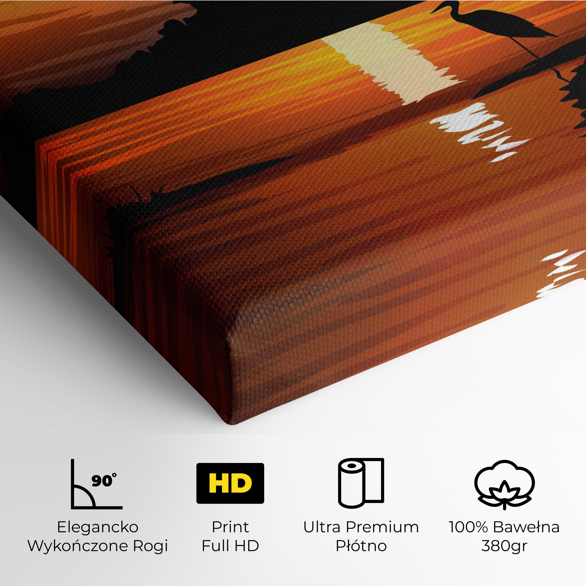 Obraz na Płótnie Sunset Land mockup 4