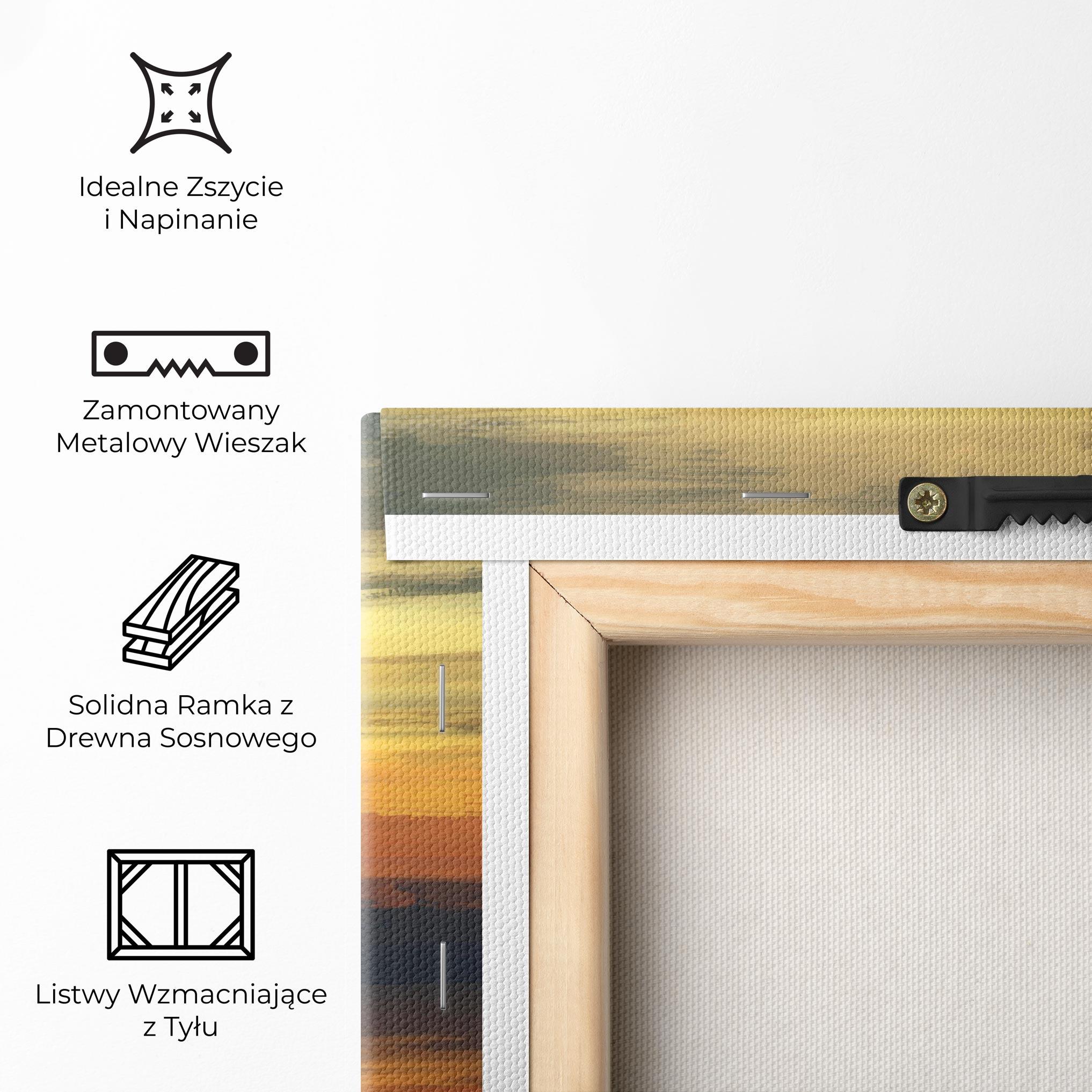 Obraz na Płótnie Sunset Oil Paint mockup 5