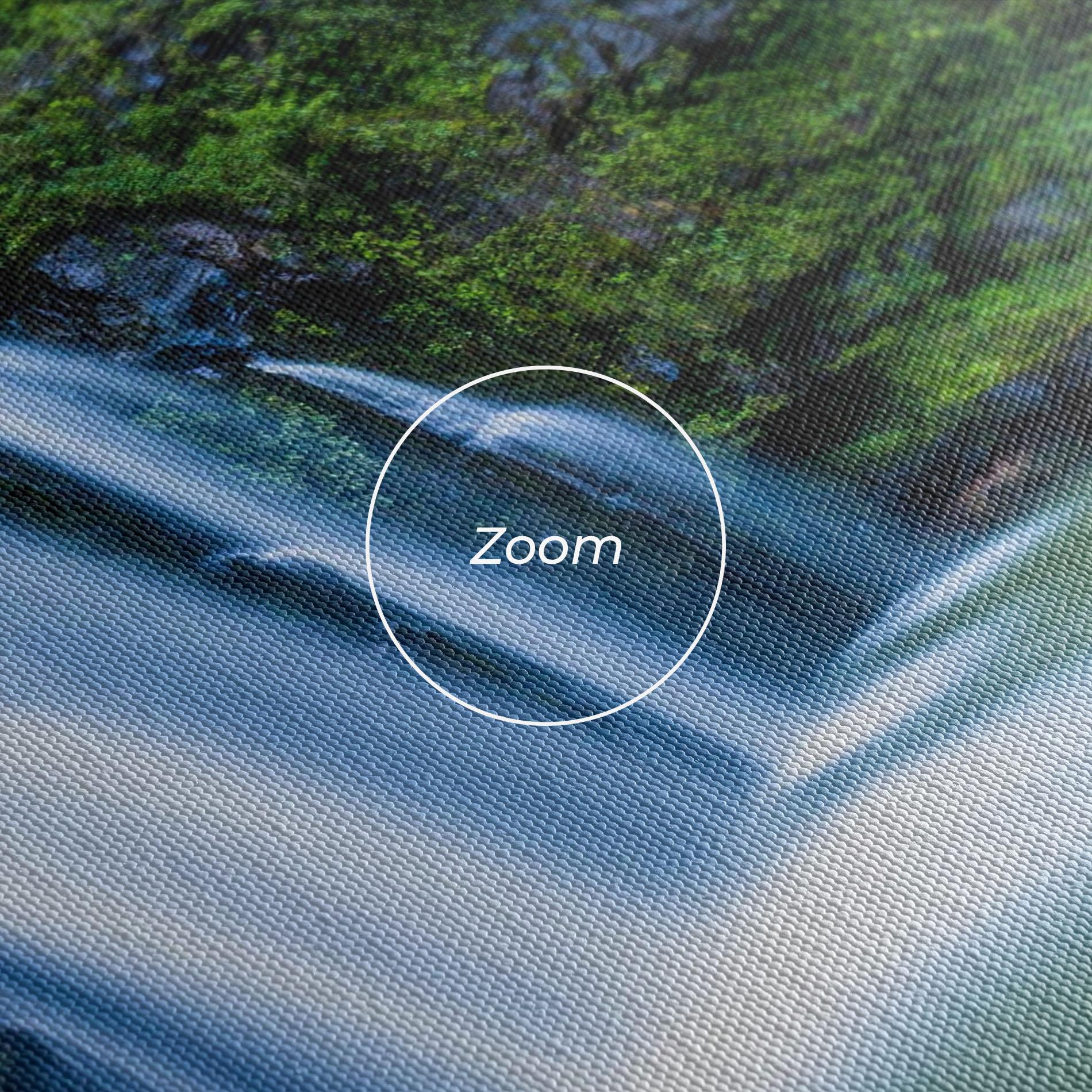 Obraz na Płótnie Swimming In Waterfall mockup 3