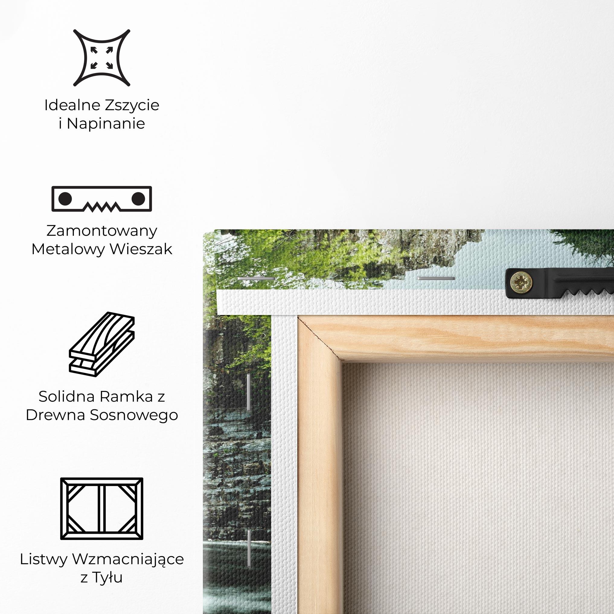 Obraz na Płótnie Beautiful Water Falling mockup 5