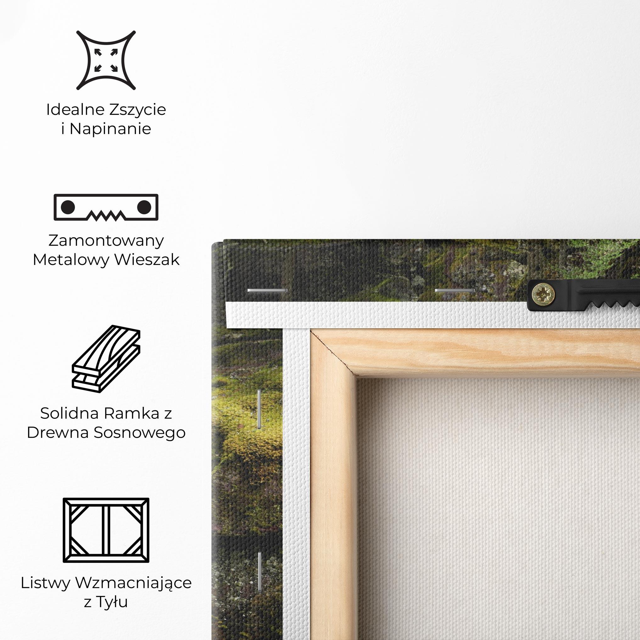 Obraz na Płótnie Blue Majestic Waterfall mockup 5