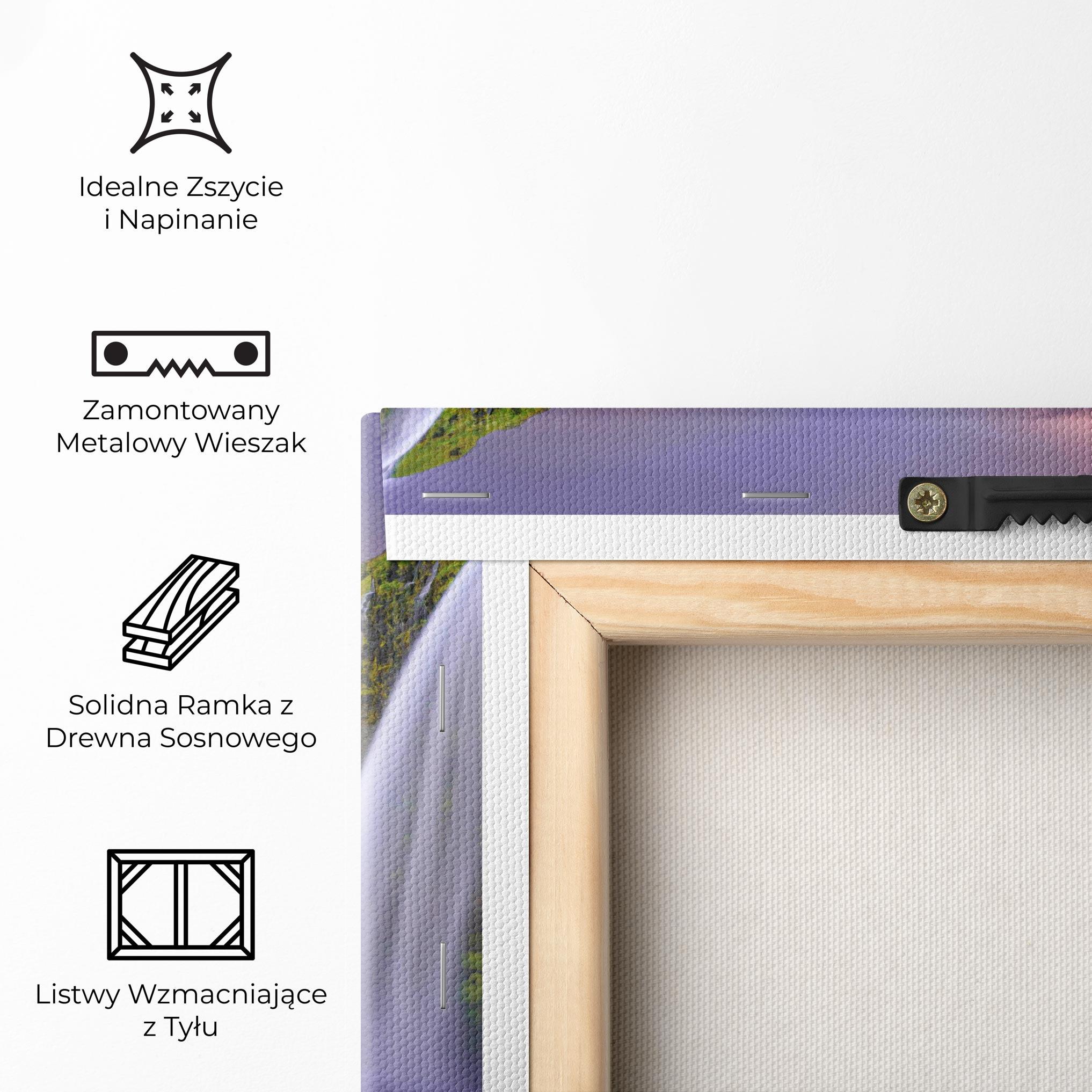 Obraz na Płótnie Pink Wky Waterfall mockup 5