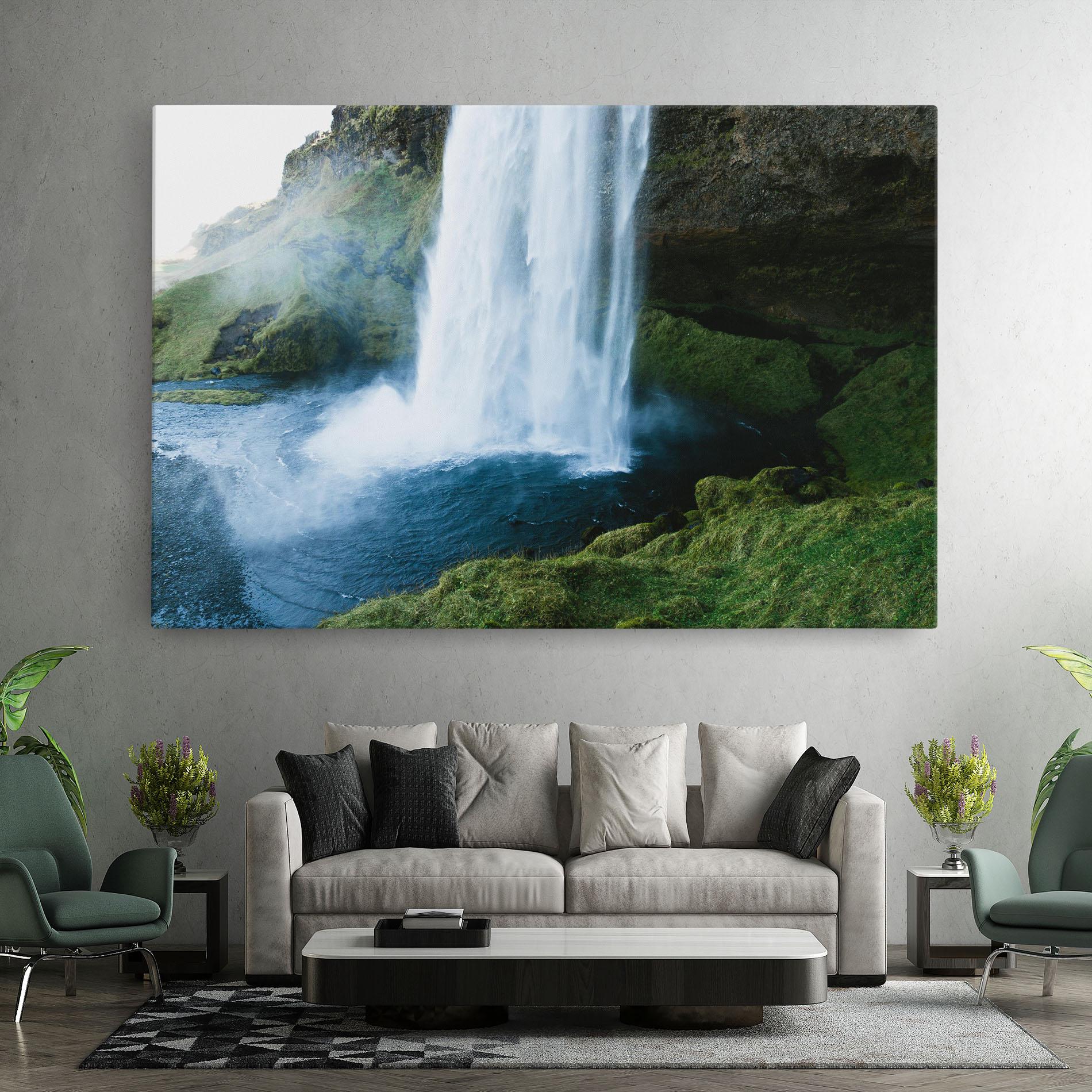 Obraz na Płótnie Majestic Waterfall mockup 7