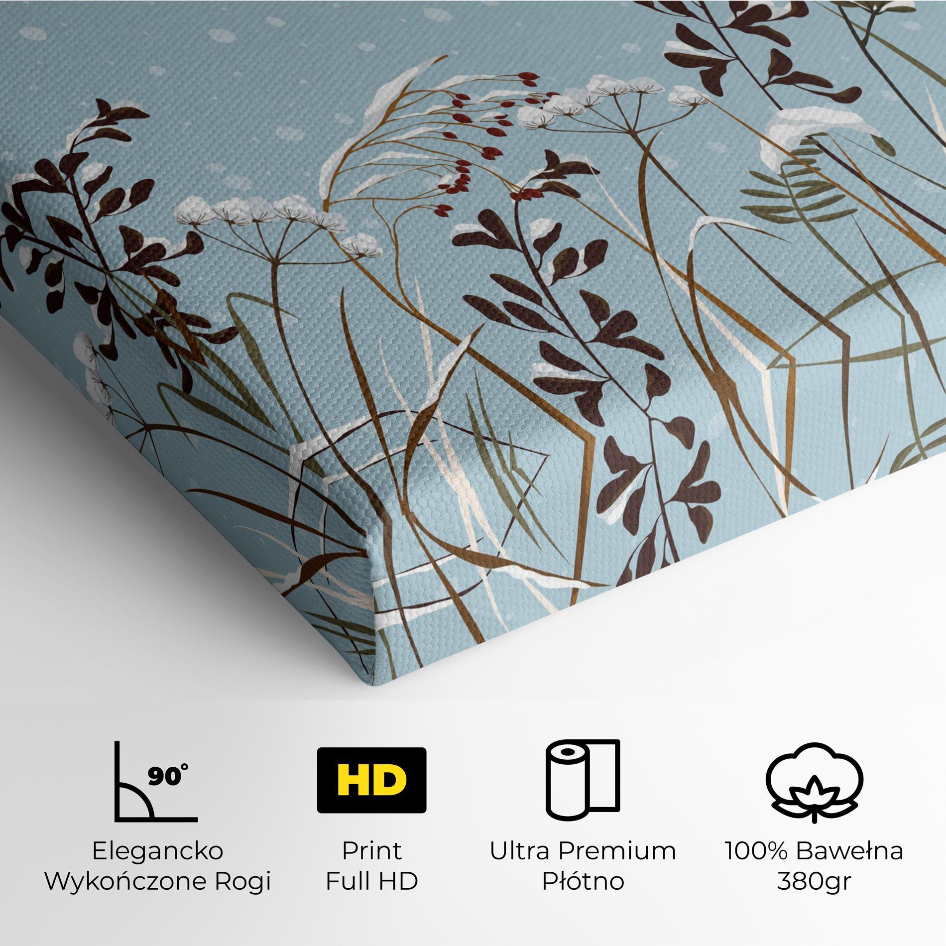 Obraz na Płótnie Snow Plants mockup 4