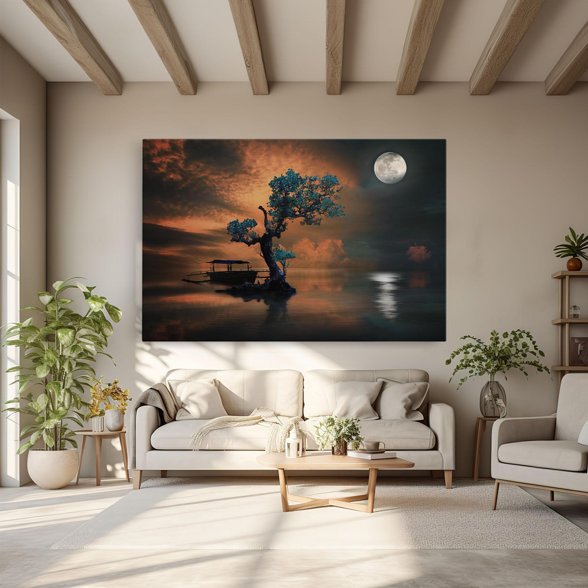 Obraz na Płótnie Blue Tree mockup 6