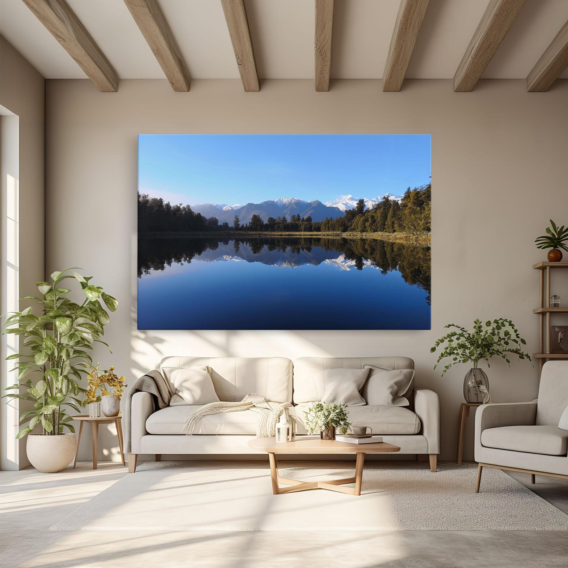 Obraz na Płótnie Forest View Lake mockup 6