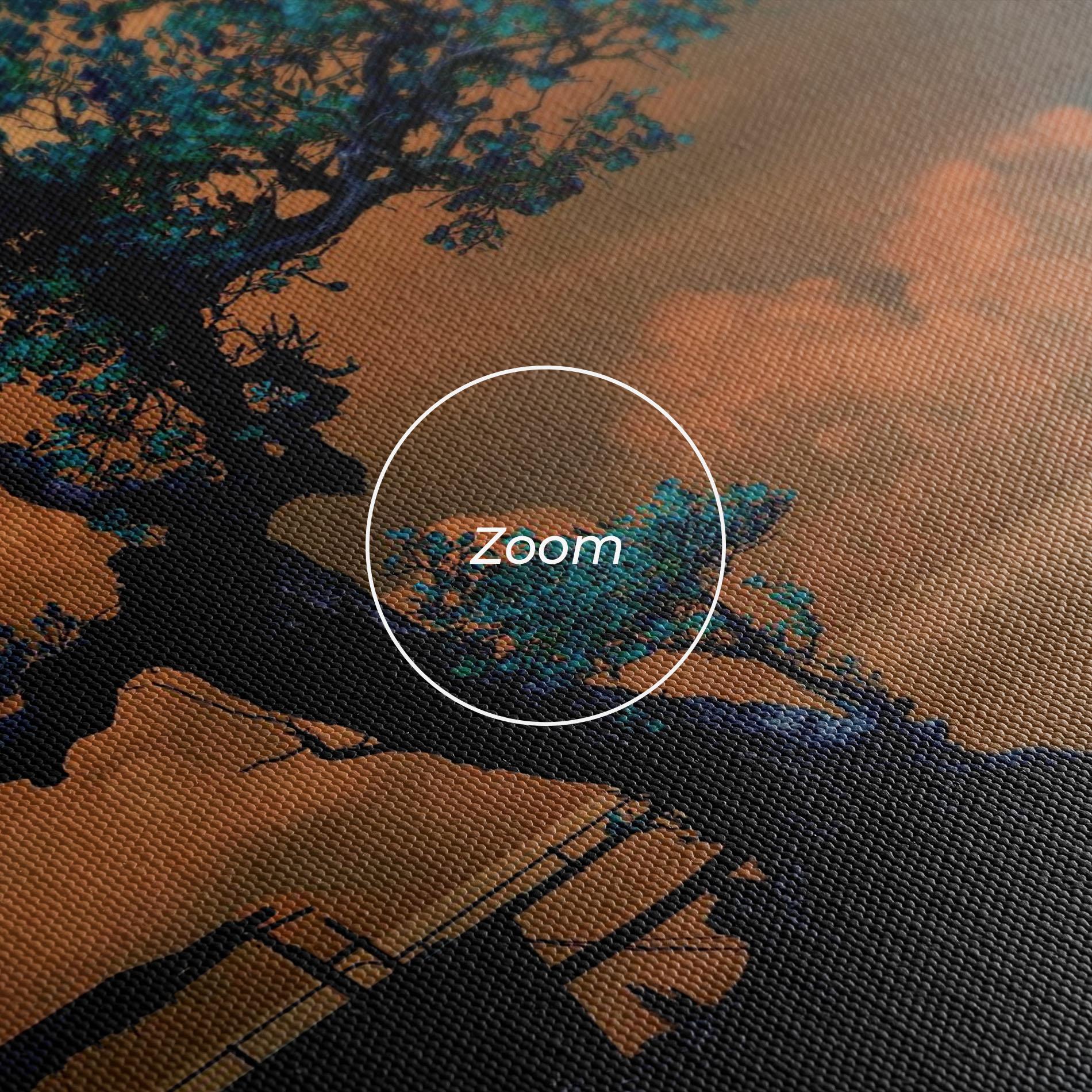 Obraz na Płótnie Blue Tree mockup 3