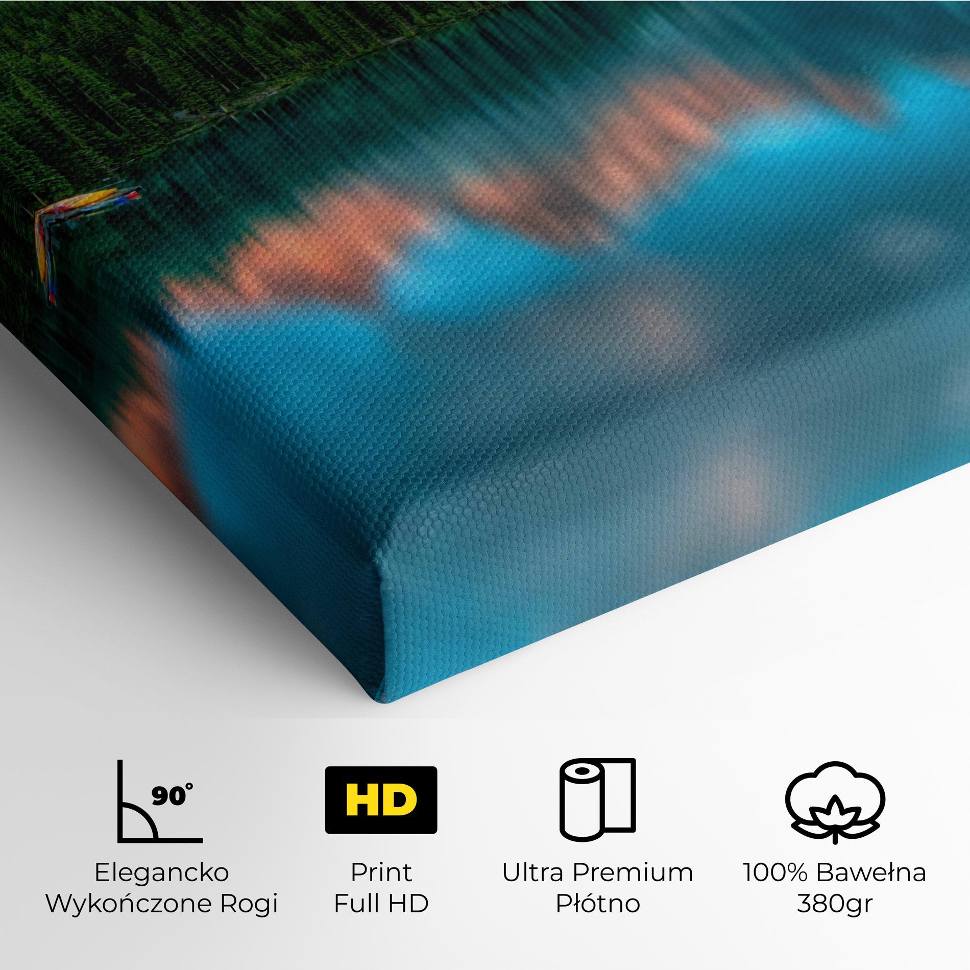 Obraz na Płótnie Beautiful Blue Lake mockup 4