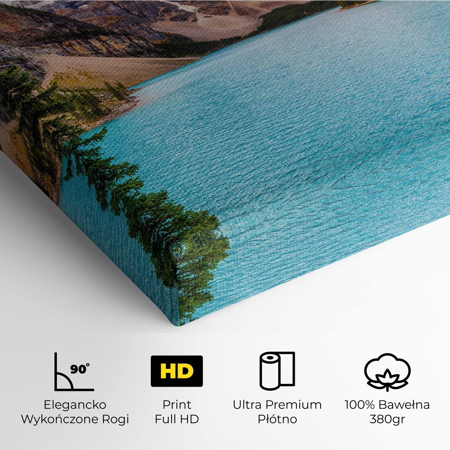 Obraz na Płótnie Blue Magic Lake mockup 4