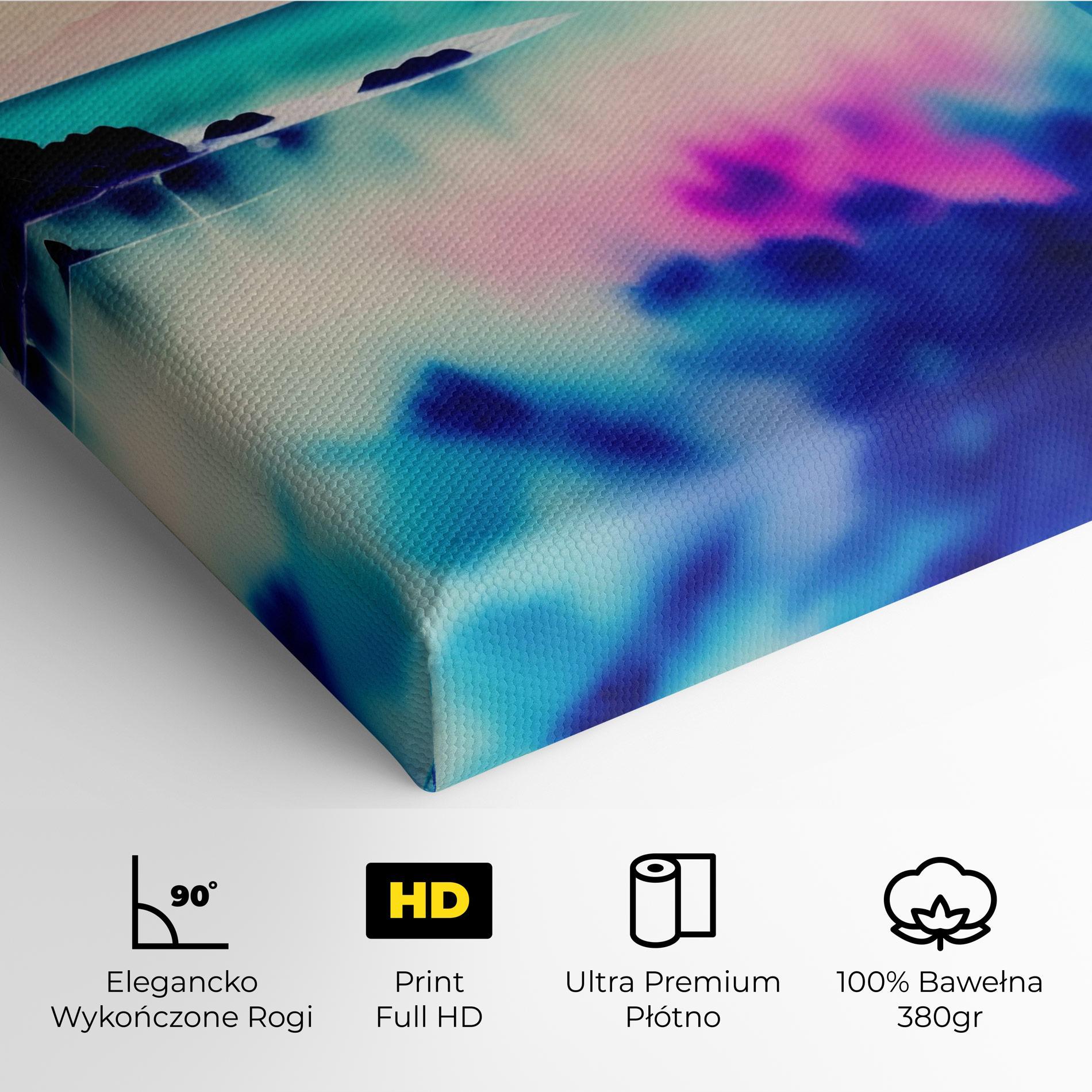 Obraz na Płótnie Lake Painting mockup 4