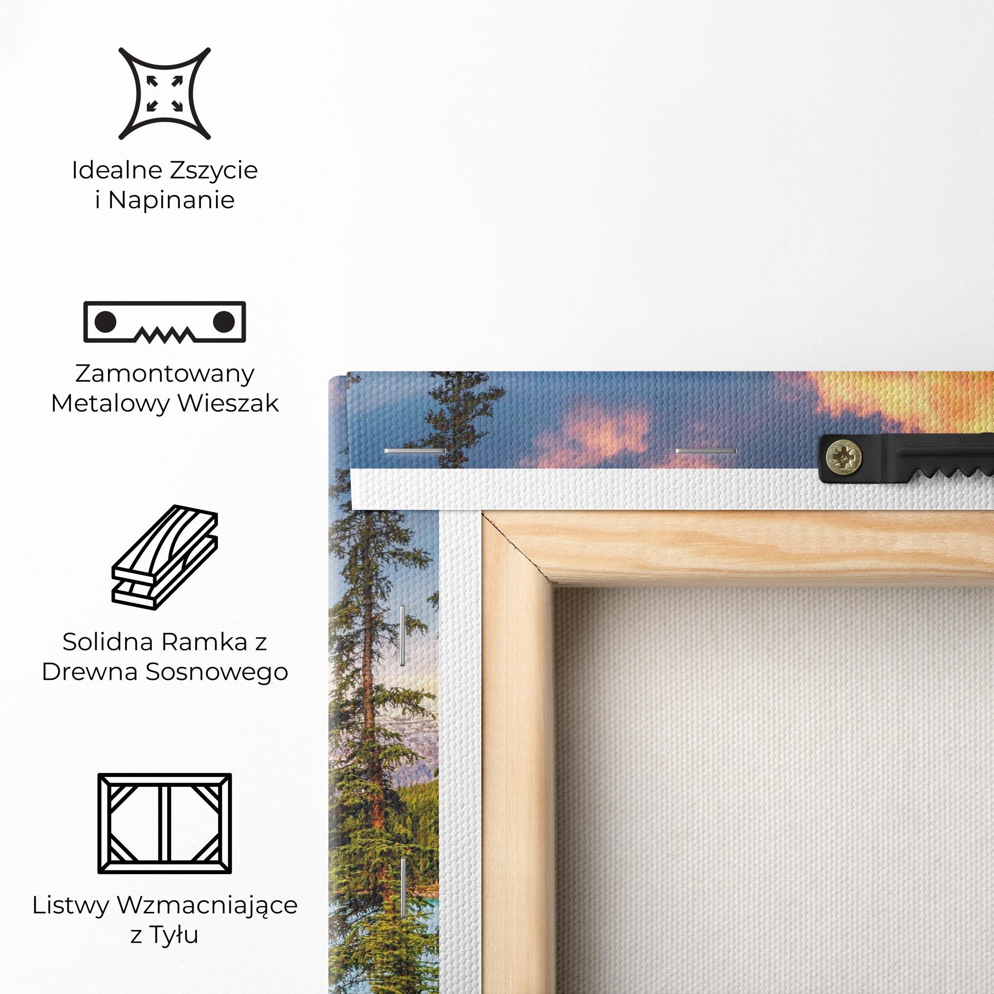 Obraz na Płótnie Blue Magic Lake mockup 5