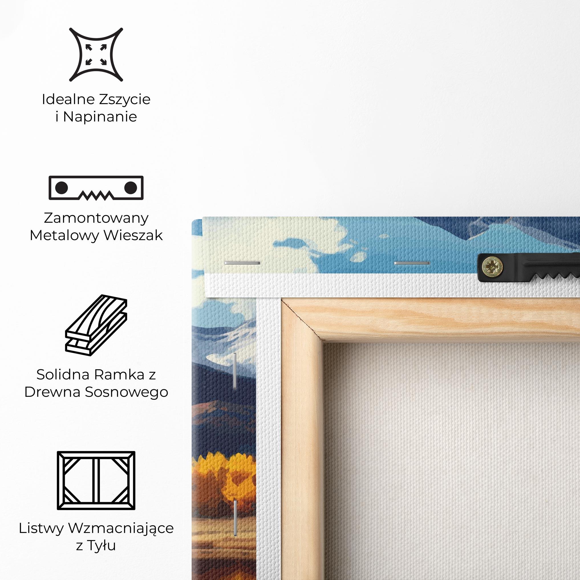 Obraz na Płótnie Lake Autumn View mockup 5