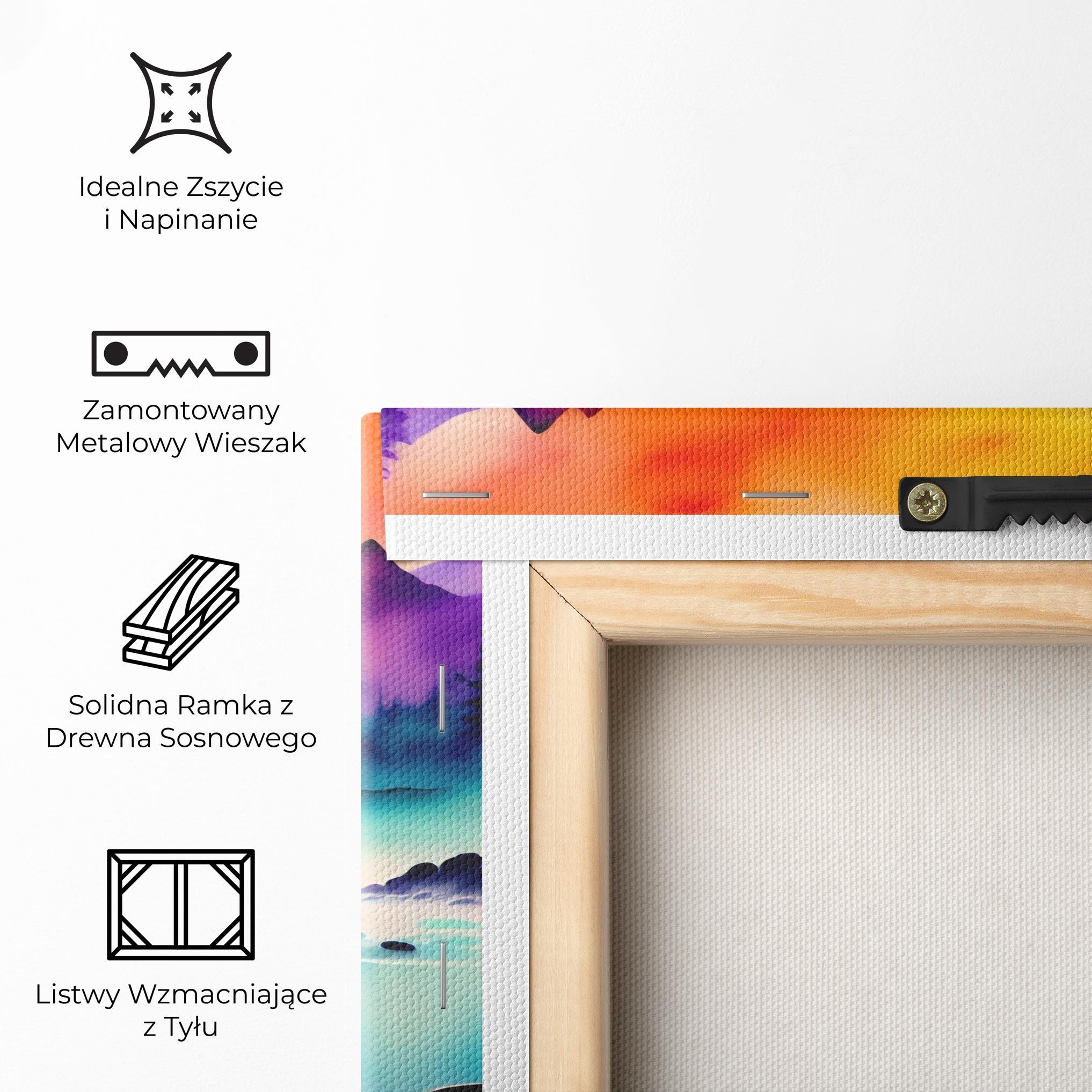 Obraz na Płótnie Lake Painting mockup 5