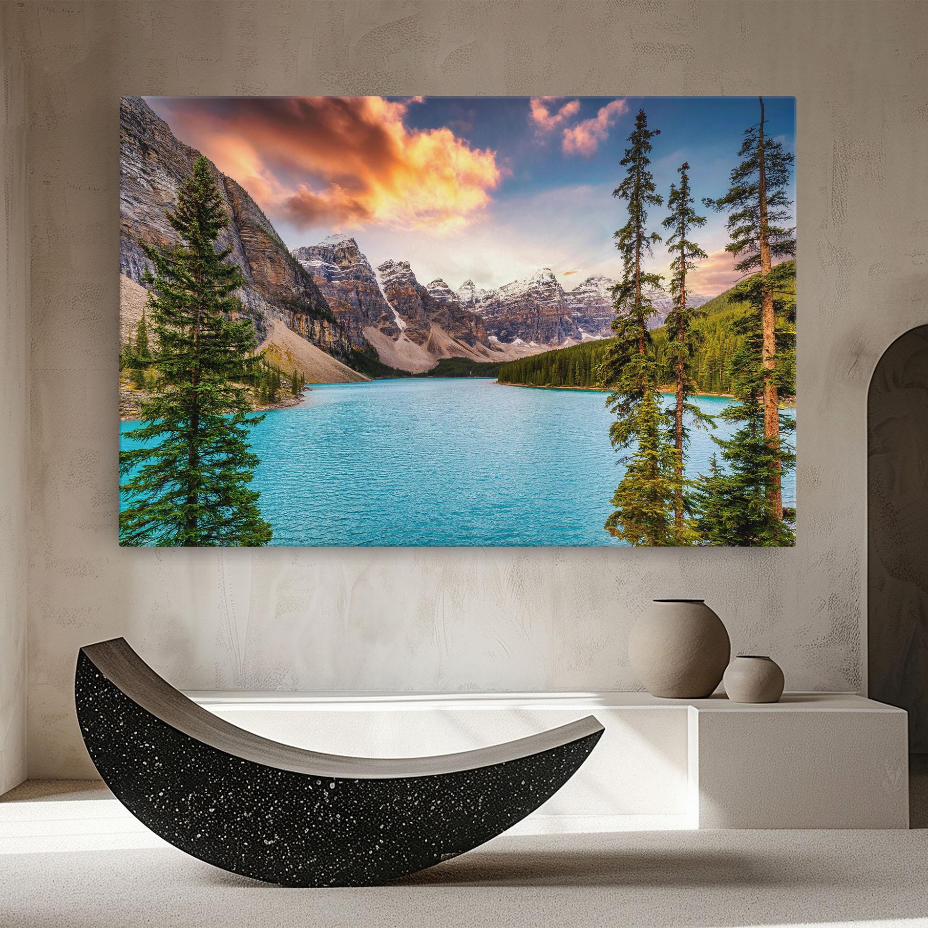 Obraz na Płótnie Blue Magic Lake mockup 8