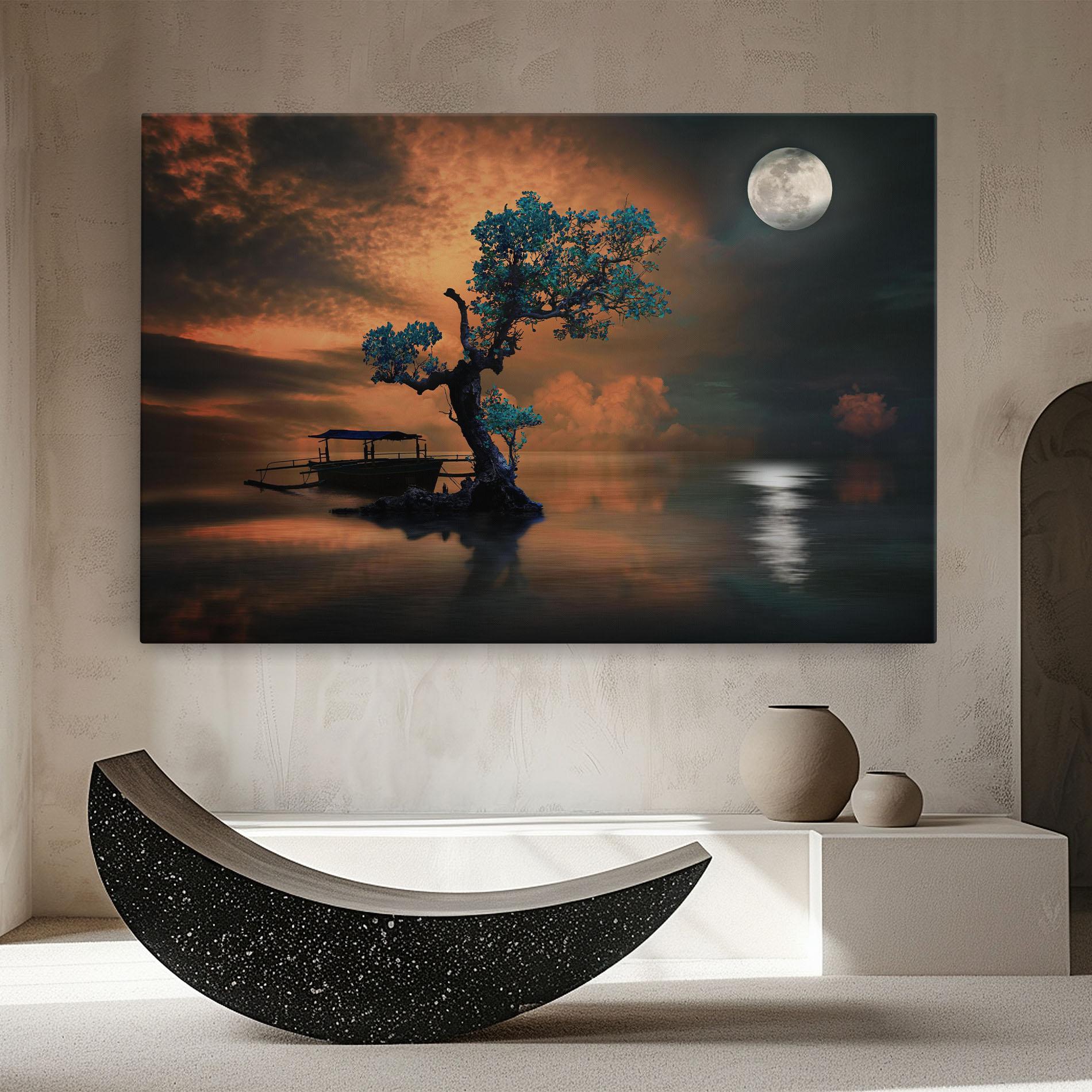 Obraz na Płótnie Blue Tree mockup 8