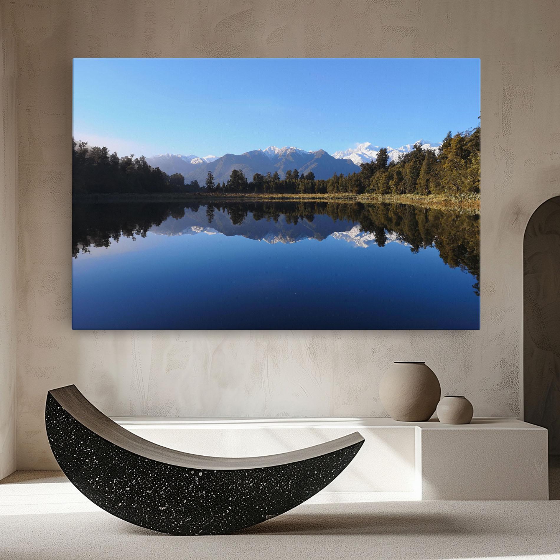 Obraz na Płótnie Forest View Lake mockup 8