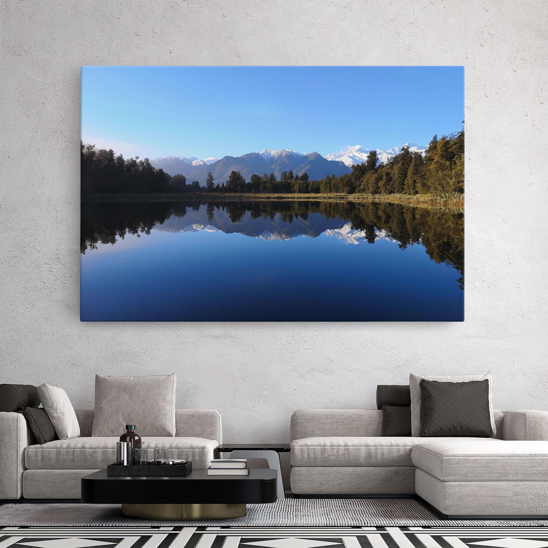 Obraz na Płótnie Forest View Lake mockup 2