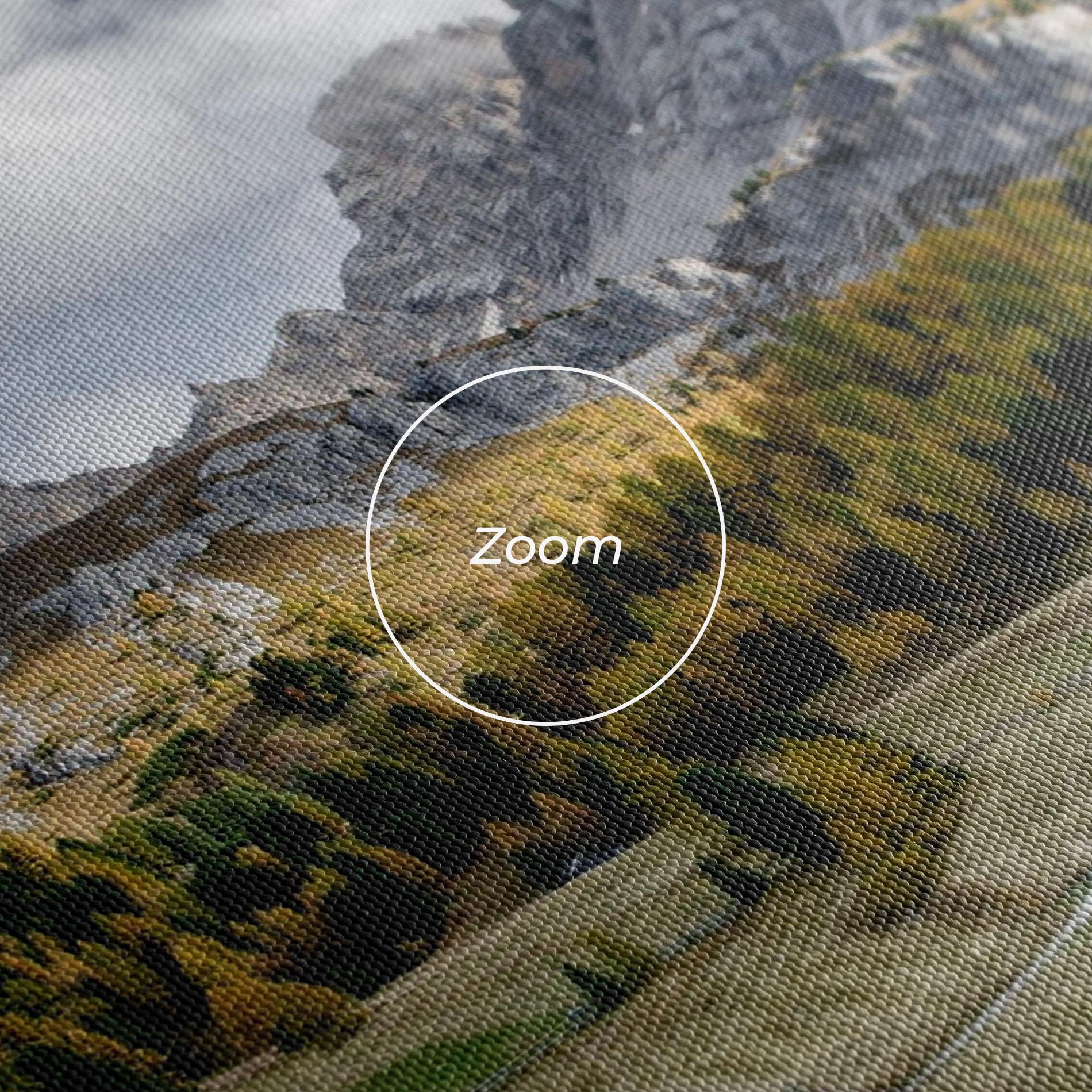 Obraz na Płótnie Cloudy Mountains View mockup 3