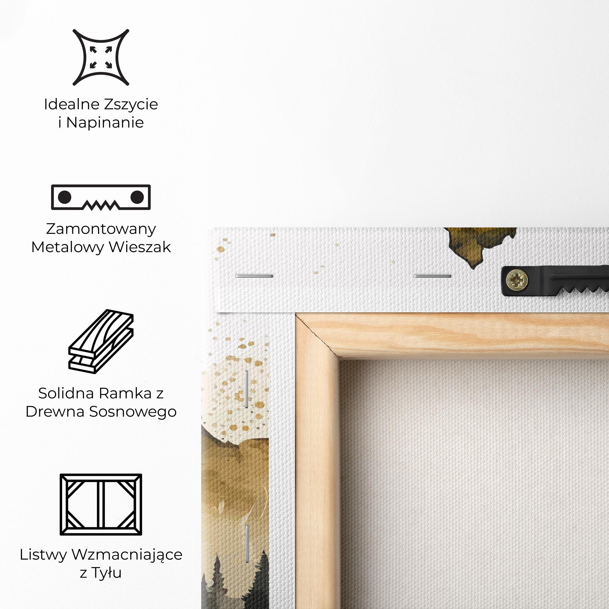 Obraz na Płótnie Gold Mountain Art mockup 5